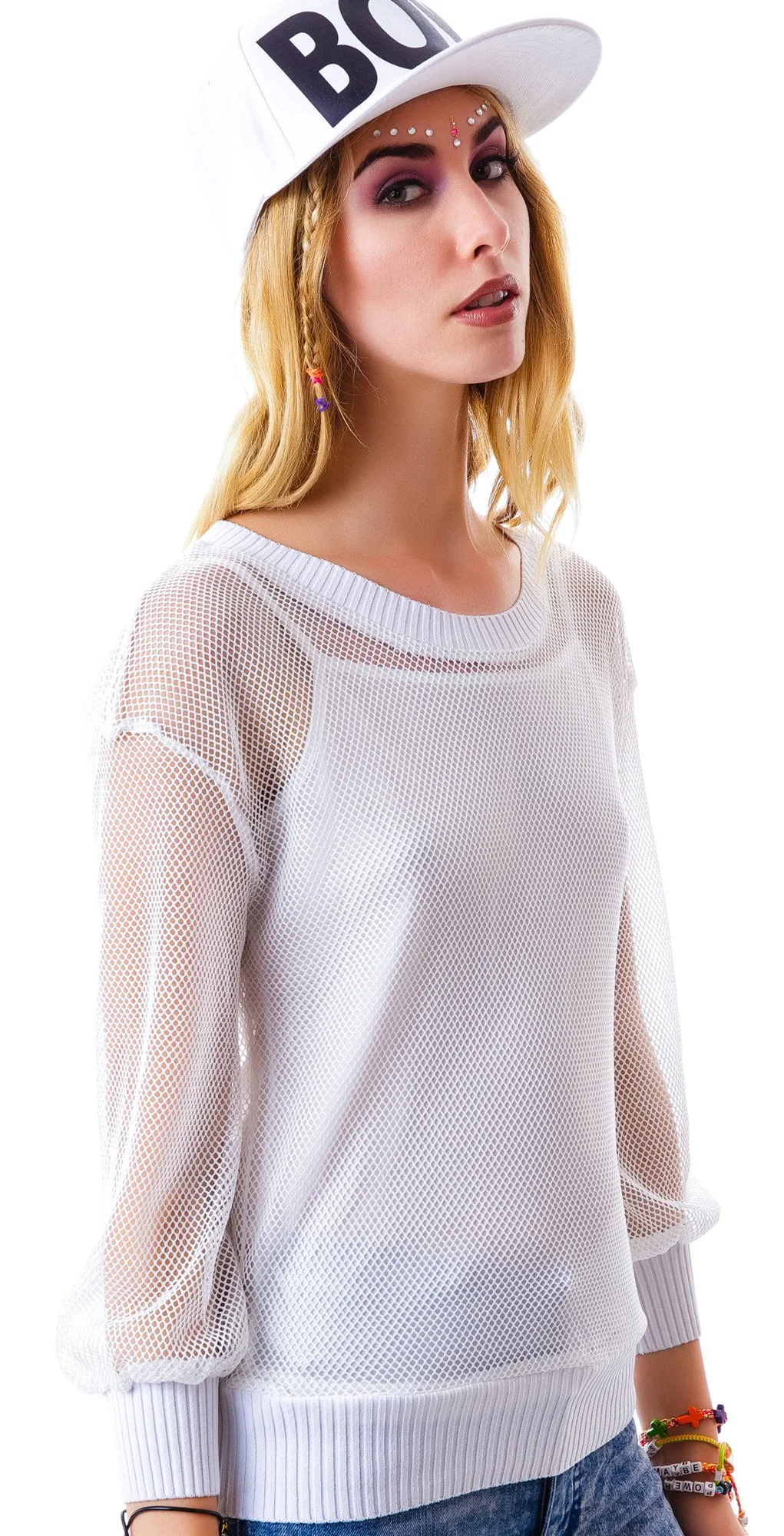 Full Court Mesh Top - Black - Image 10
