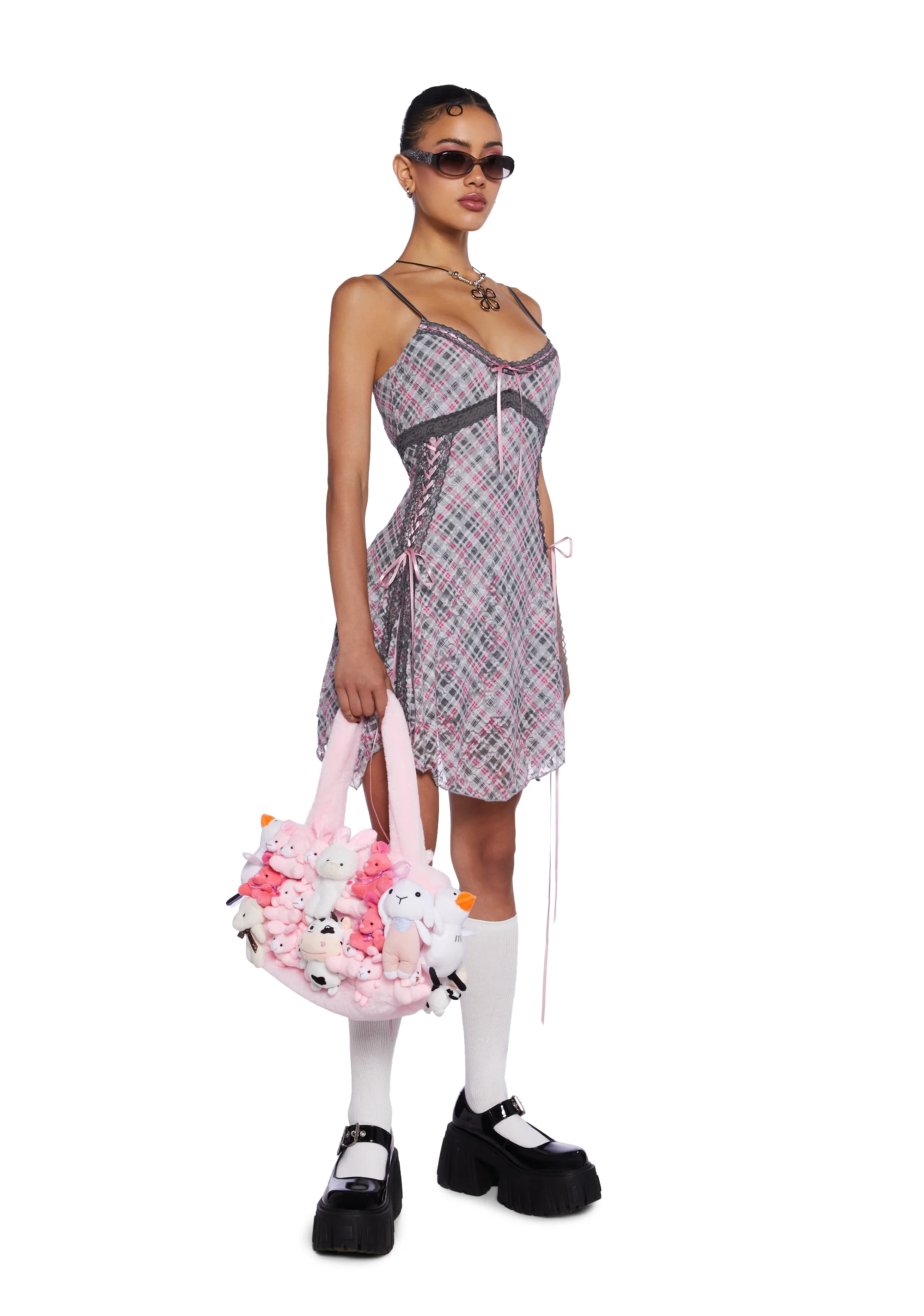 Fun N' Games Plush Tote - Pink - Image 2