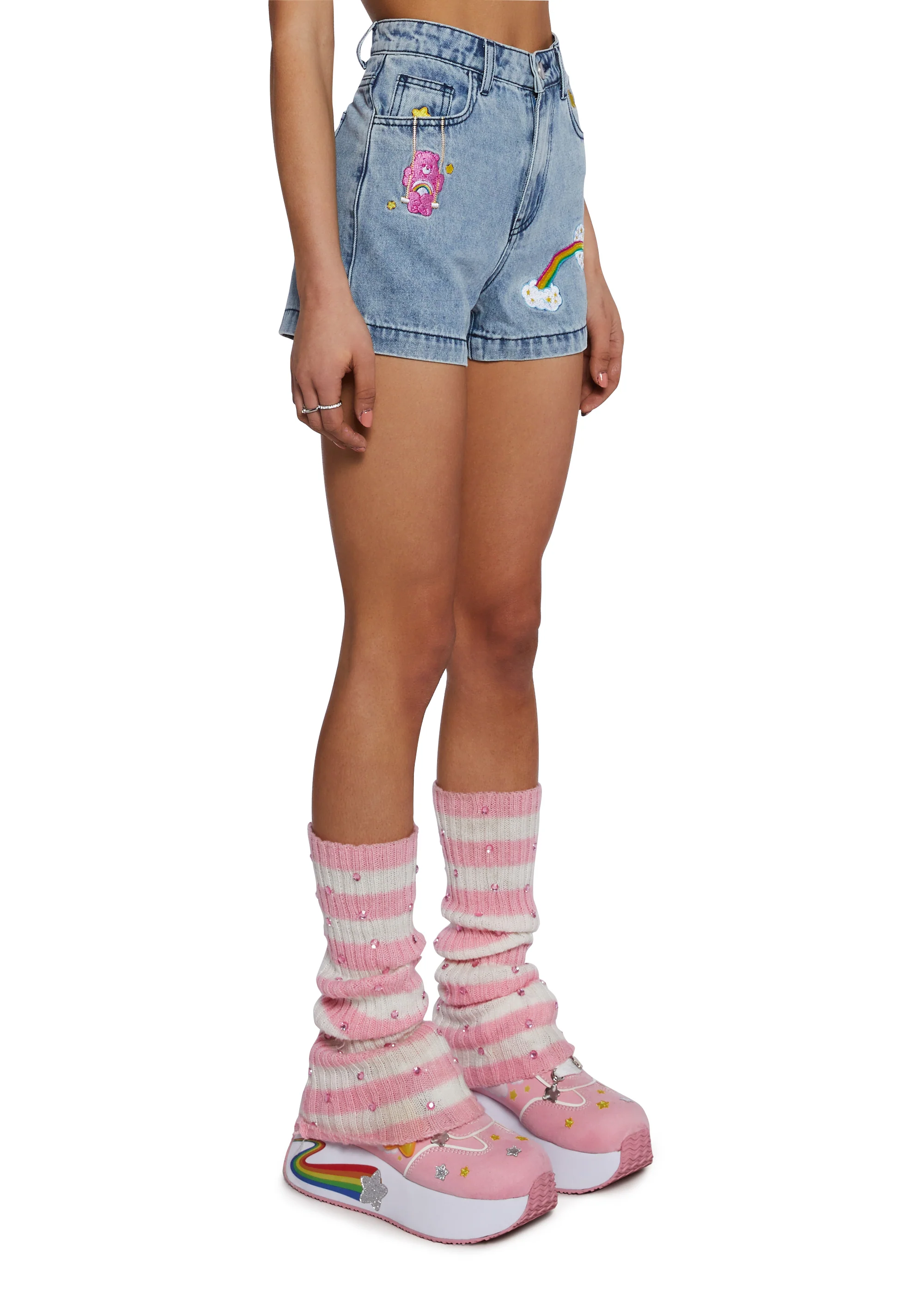 Funday Vibes Denim Shorts - Image 3
