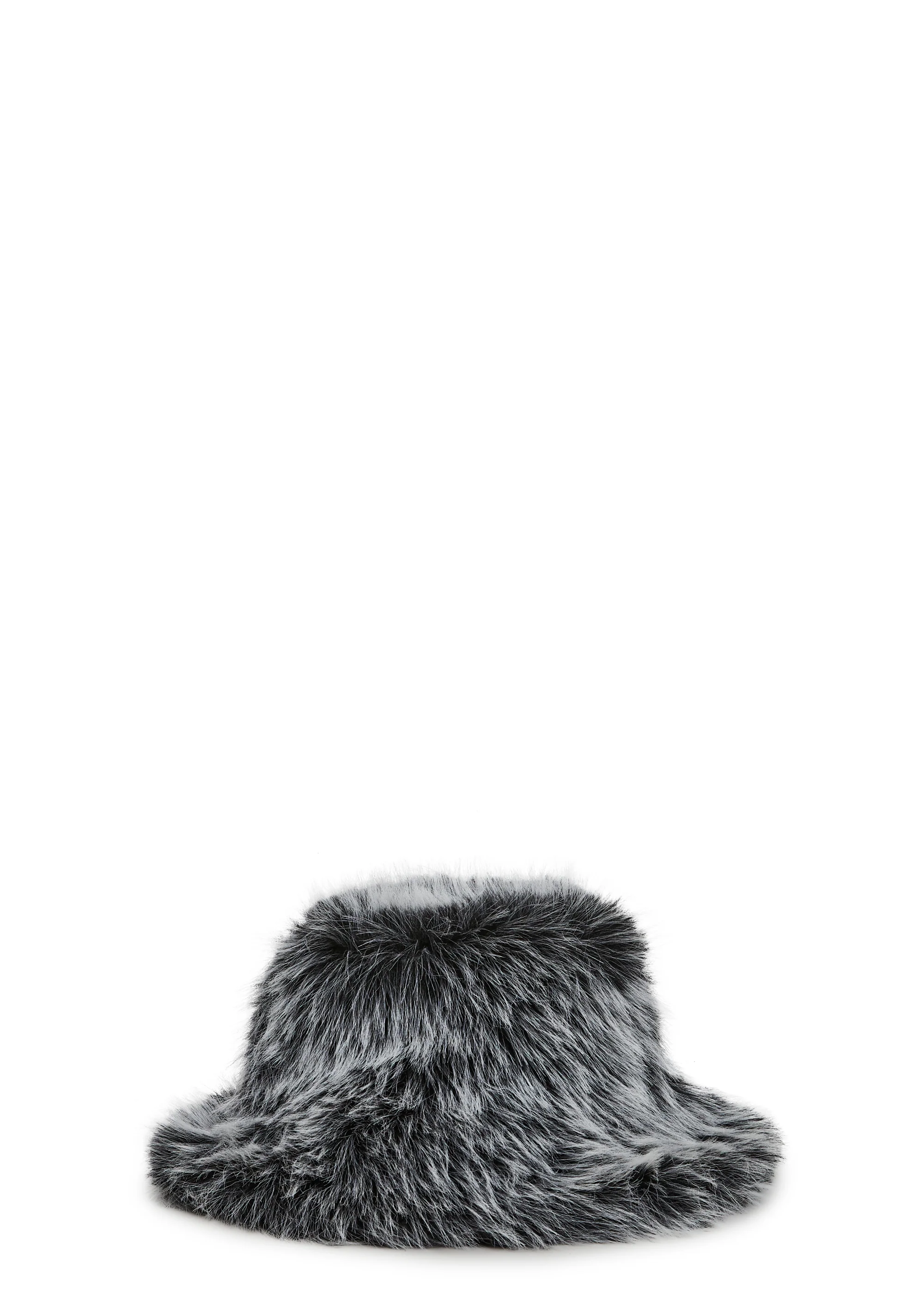Arctic Noir Faux Fur Bag And Hat Set - Image 13