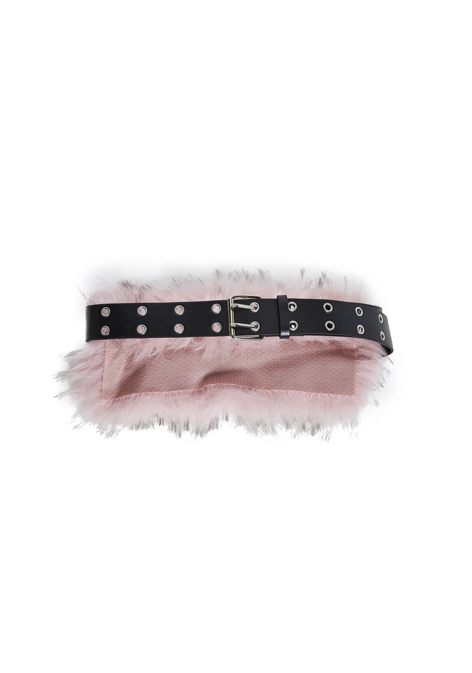 Vibing Sounds Faux Fur Belt - Pink - Image 6