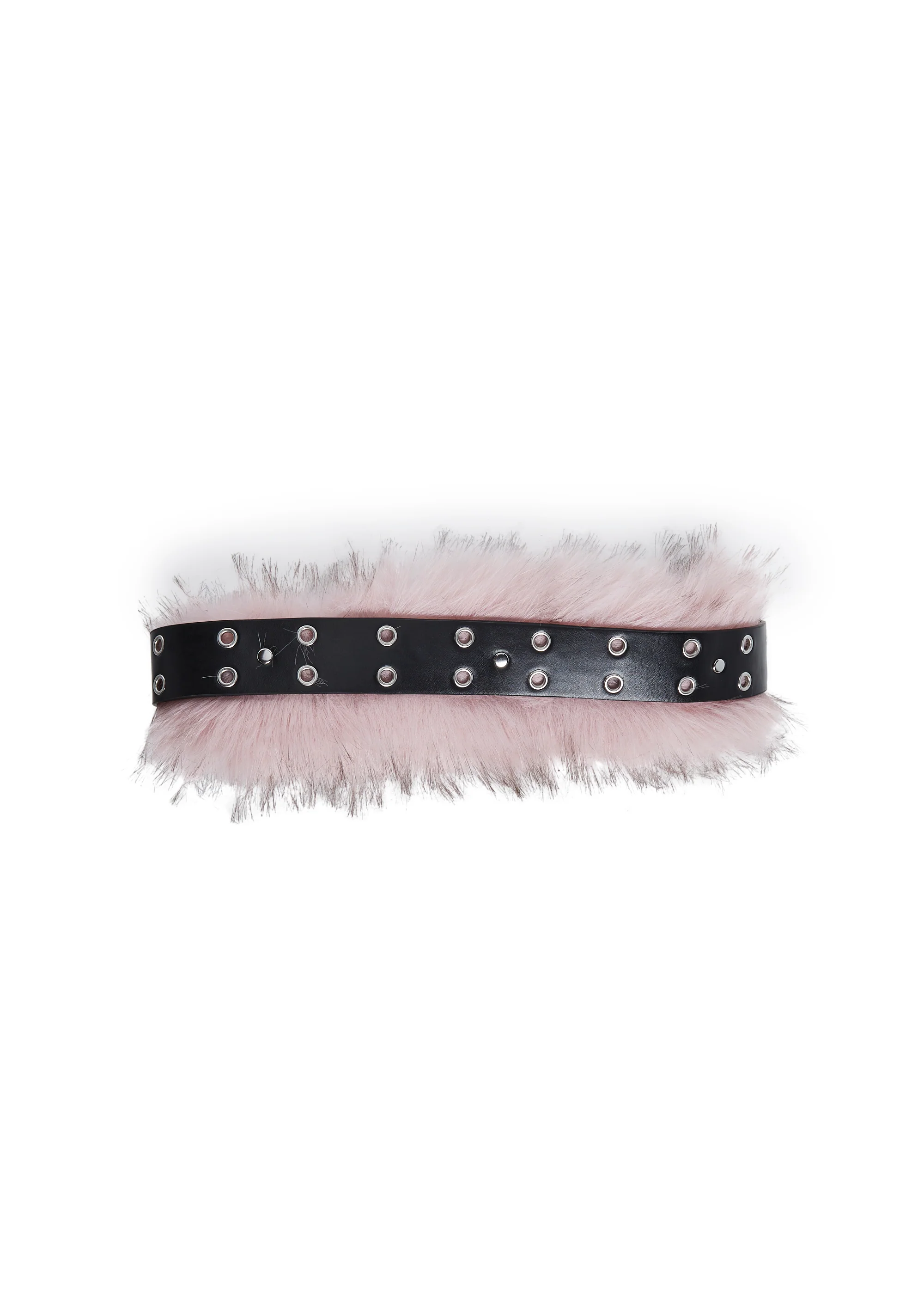 Vibing Sounds Faux Fur Belt - Pink - Image 7