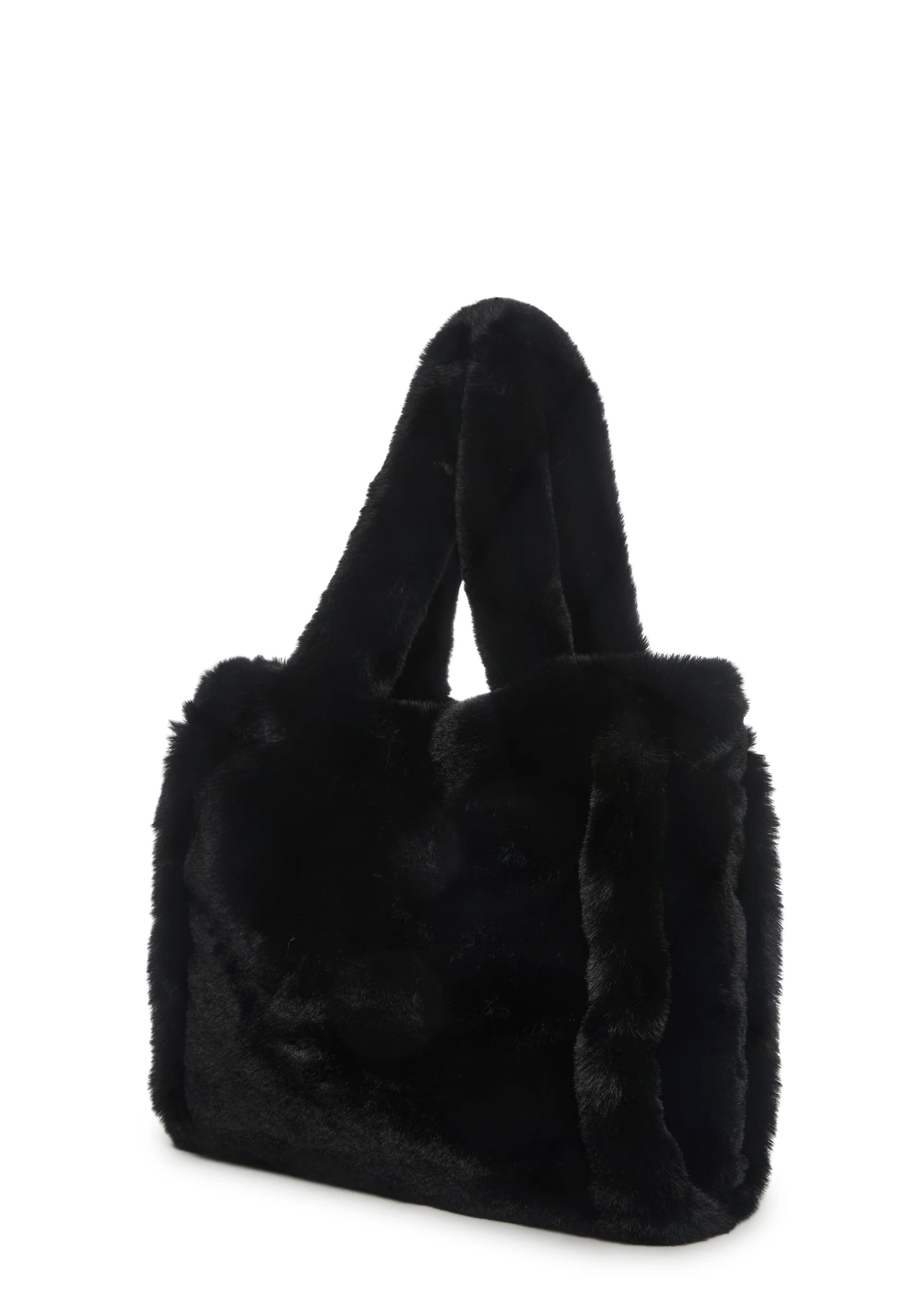 Cutie Pie Faux Fur Bag - Black - Image 3