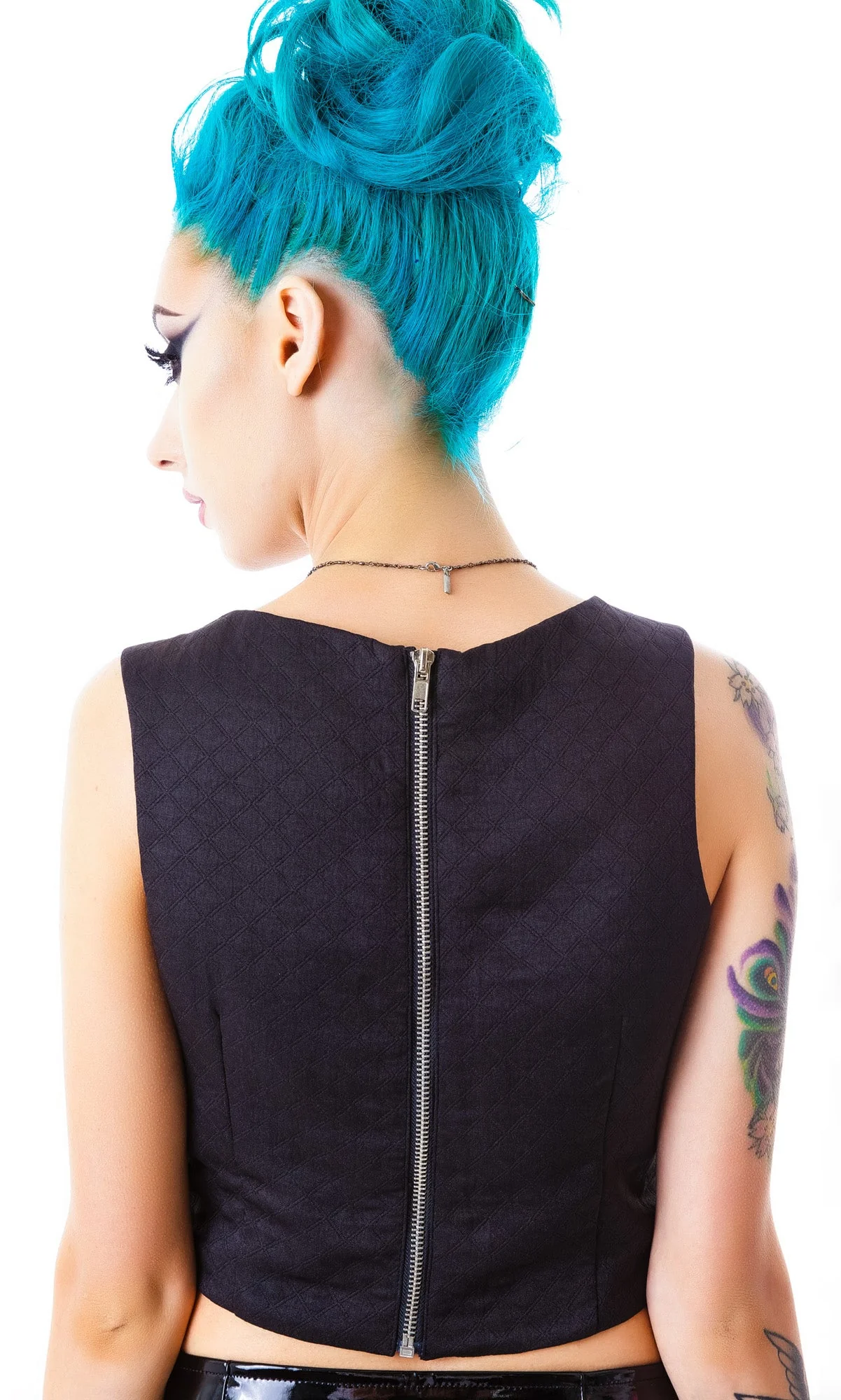 Galactica Crop Top - Black - Image 4