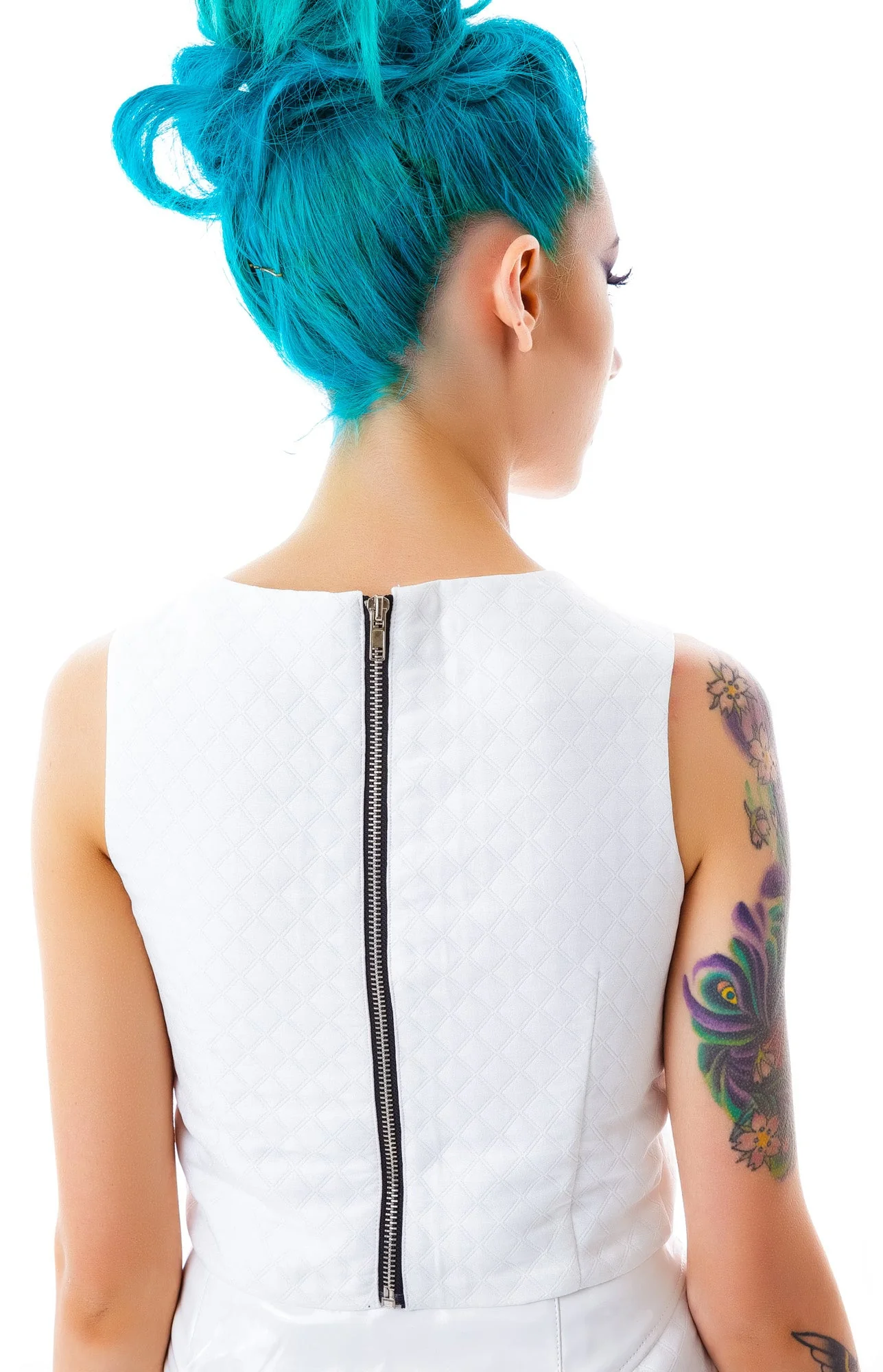 Galactica Crop Top - Black - Image 7