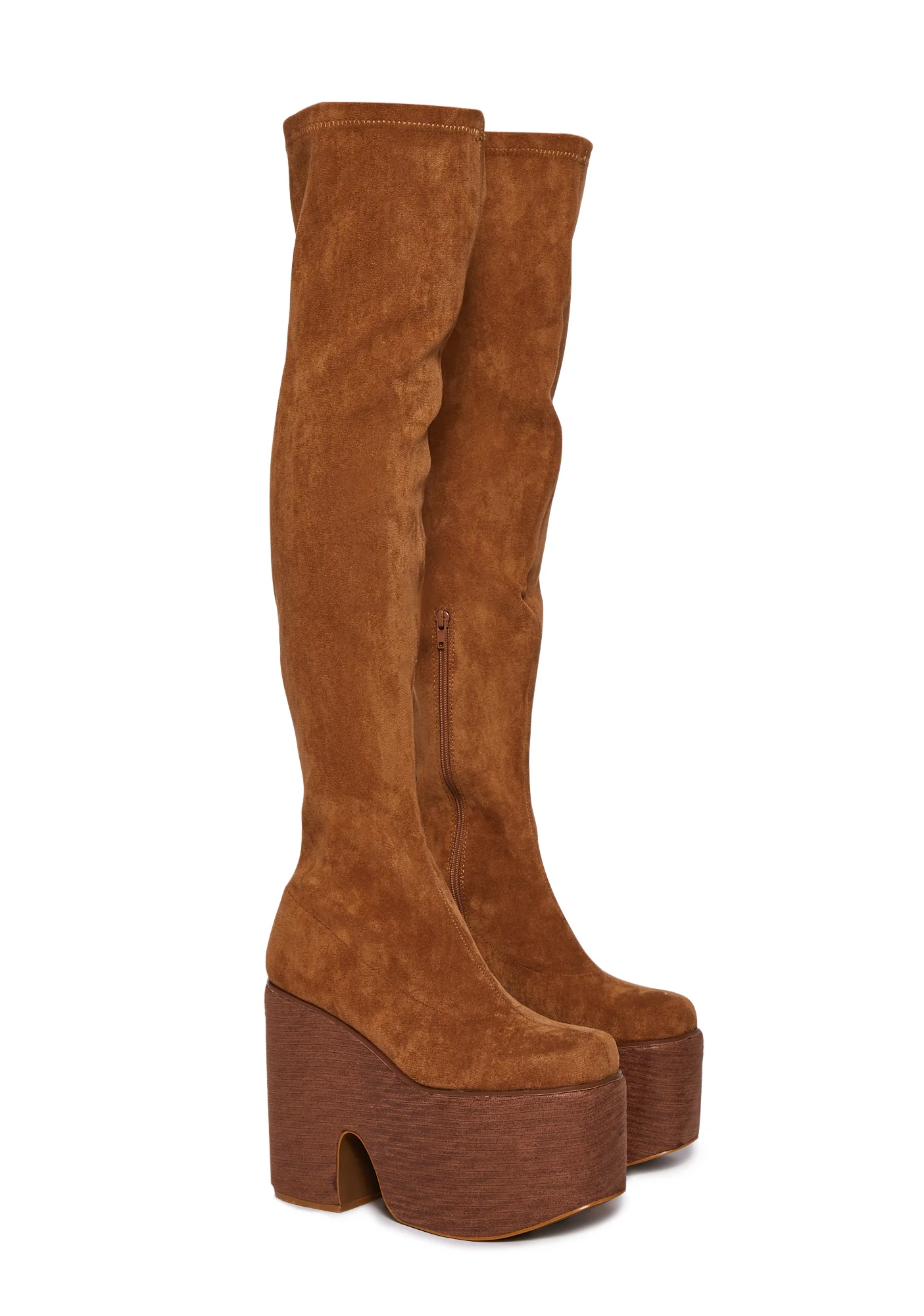 Galendo Platform Boots - Brown - Image 4