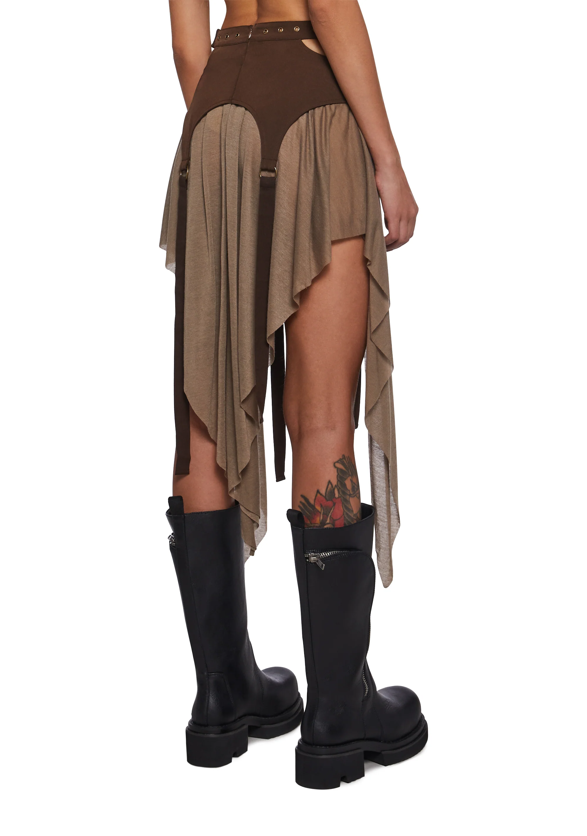 Signal Garter Belted Mini Skirt - Image 4