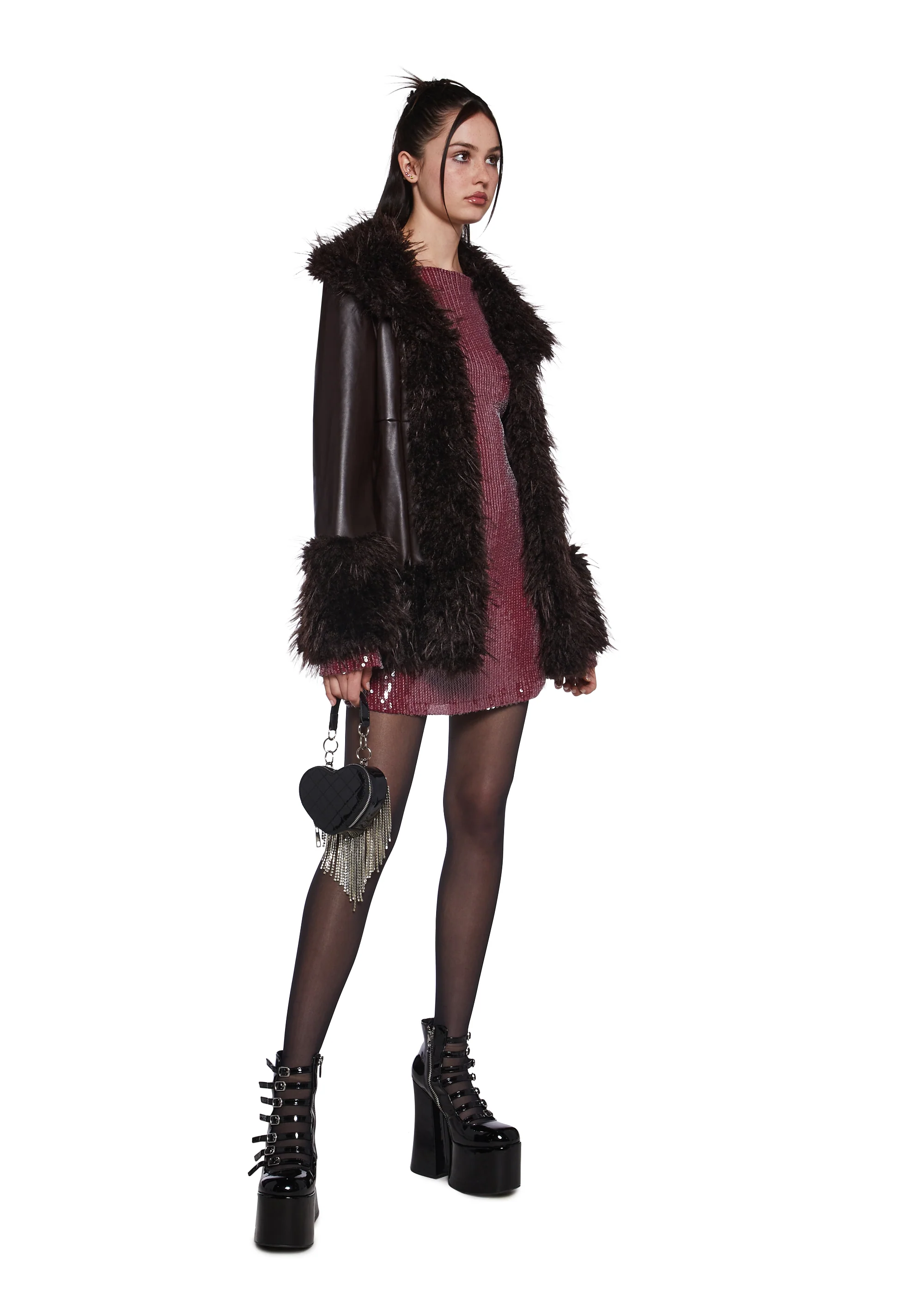 Genuine Jealousy Vegan Leather Coat - Image 2