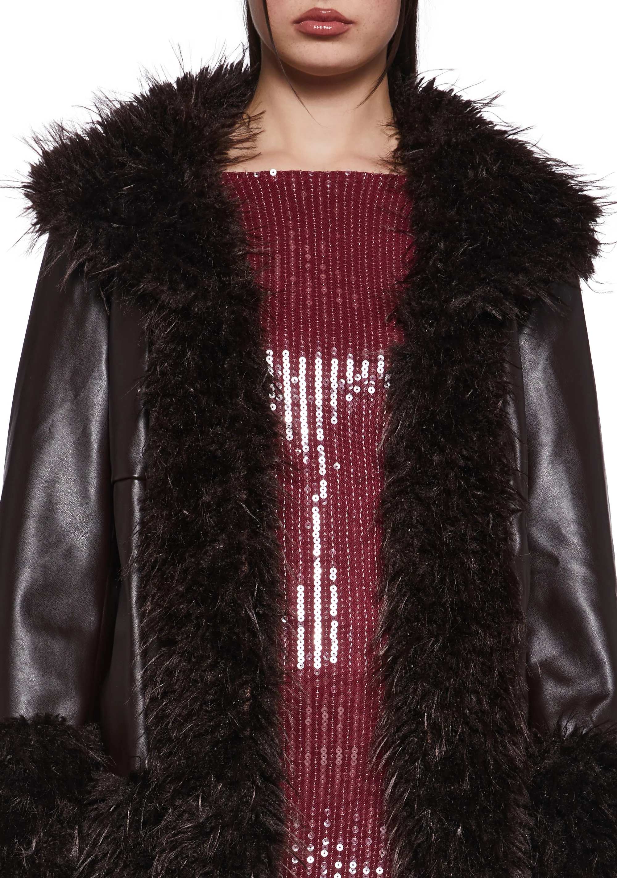 Genuine Jealousy Vegan Leather Coat - Image 5