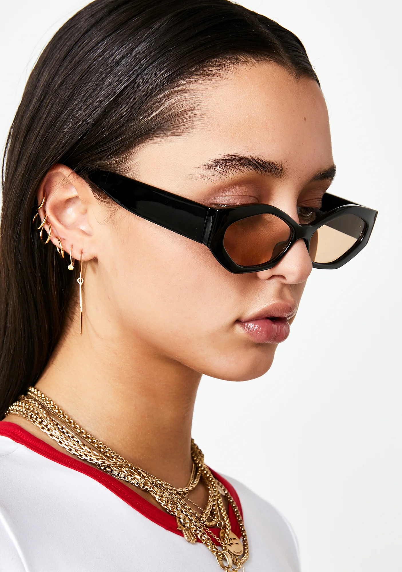 Geo Slay Hexagon Sunglasses - Image 3
