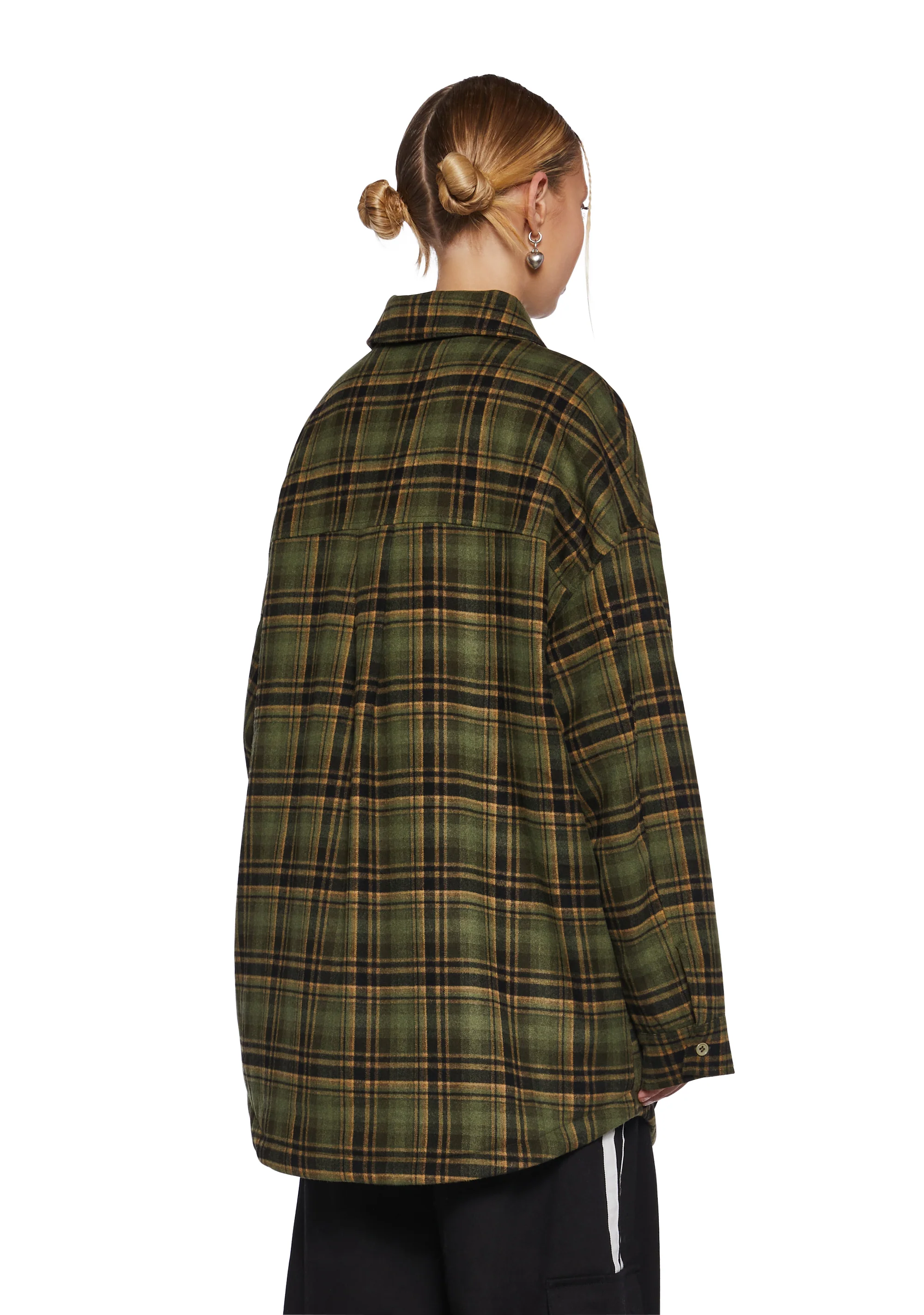 Get Hyped Plaid Shacket - Image 4