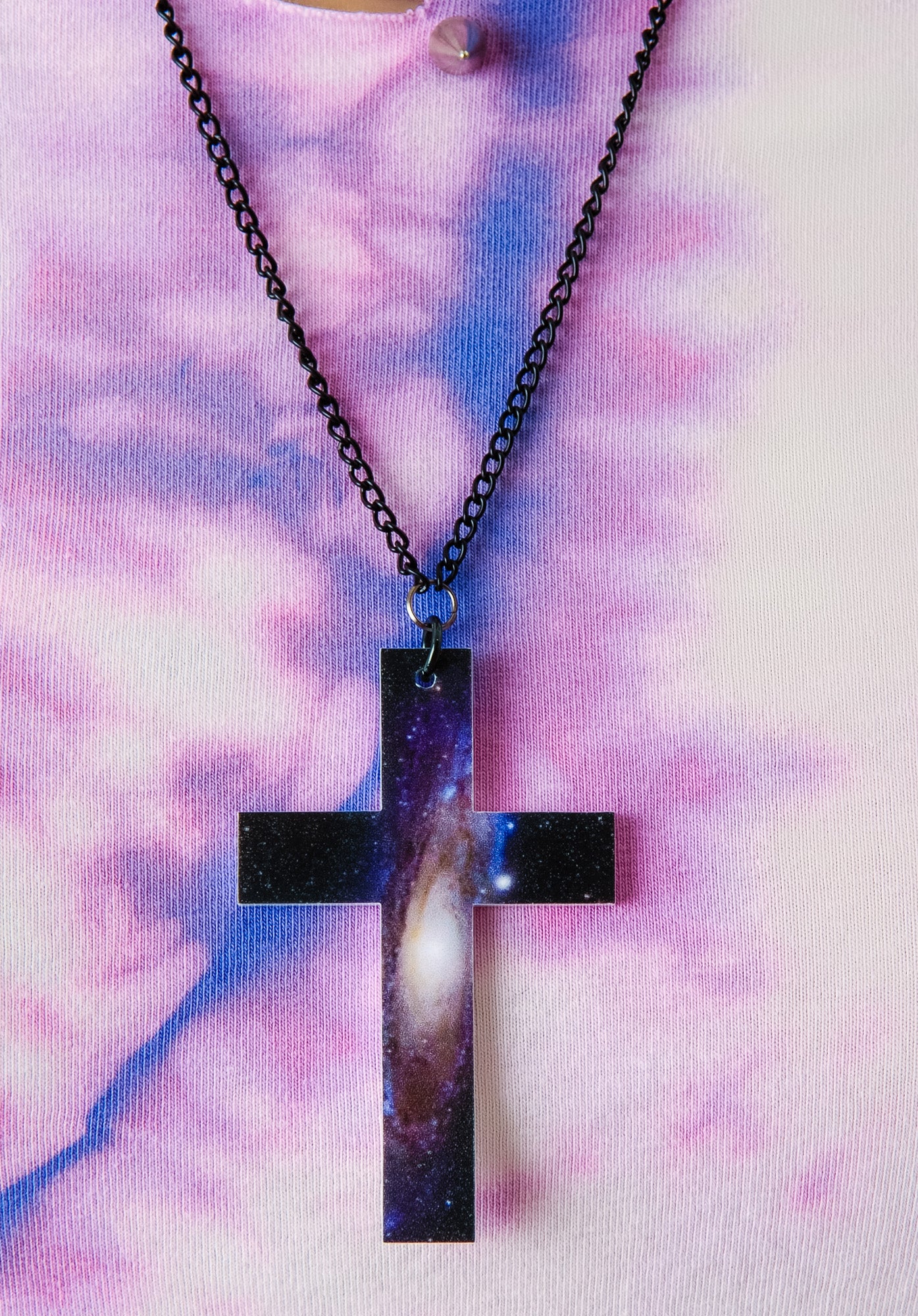 Get Outta My Space Cross Necklace - Image 2