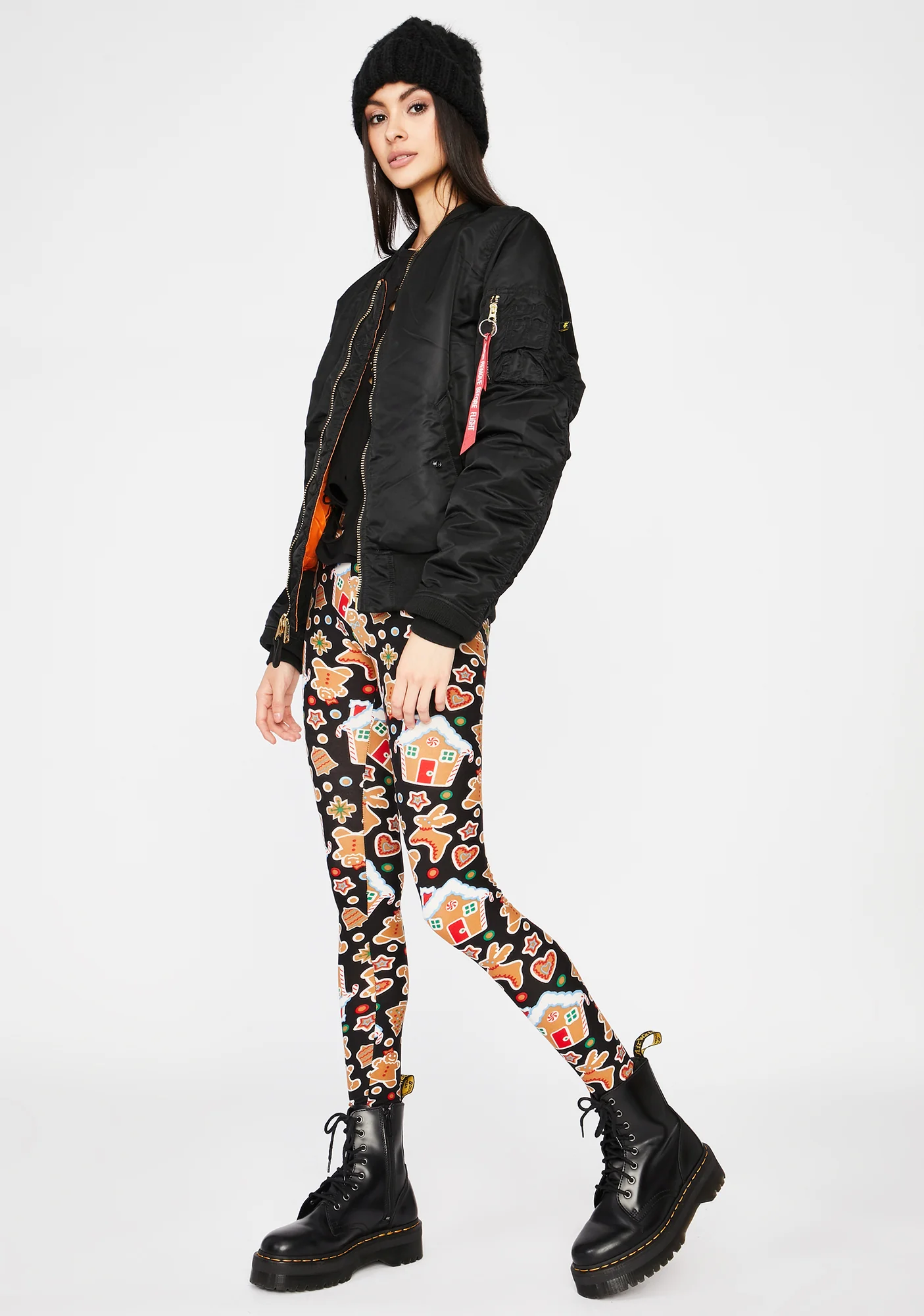 Gingerbread Dreams Printed Leggings - Image 2
