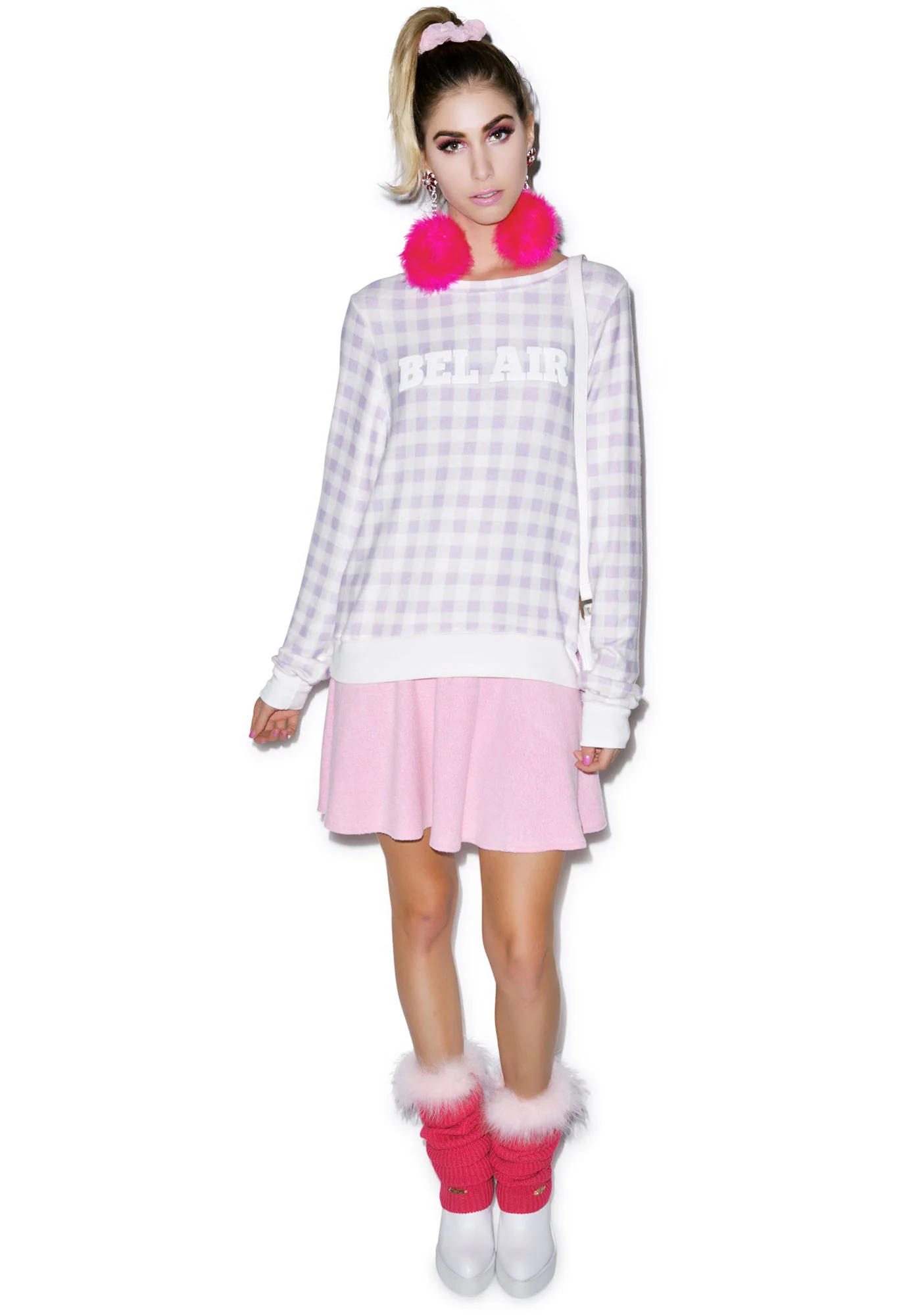 Gingham in Bel Air Baggy Beach Jumper - Image 2