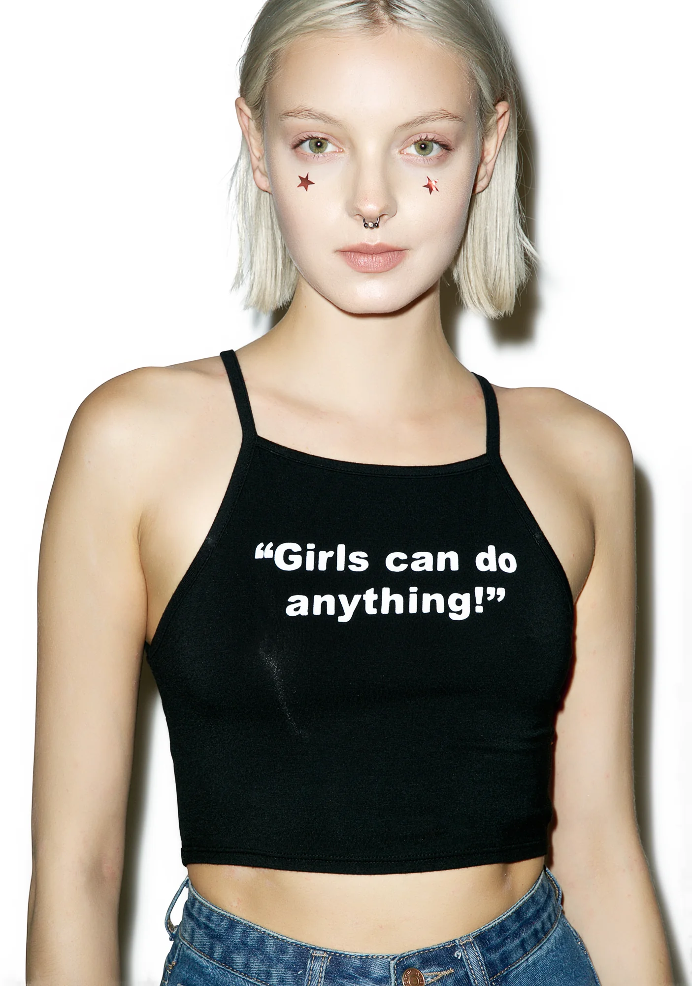 Girls Can Do Anything Crop Tank - Image 2
