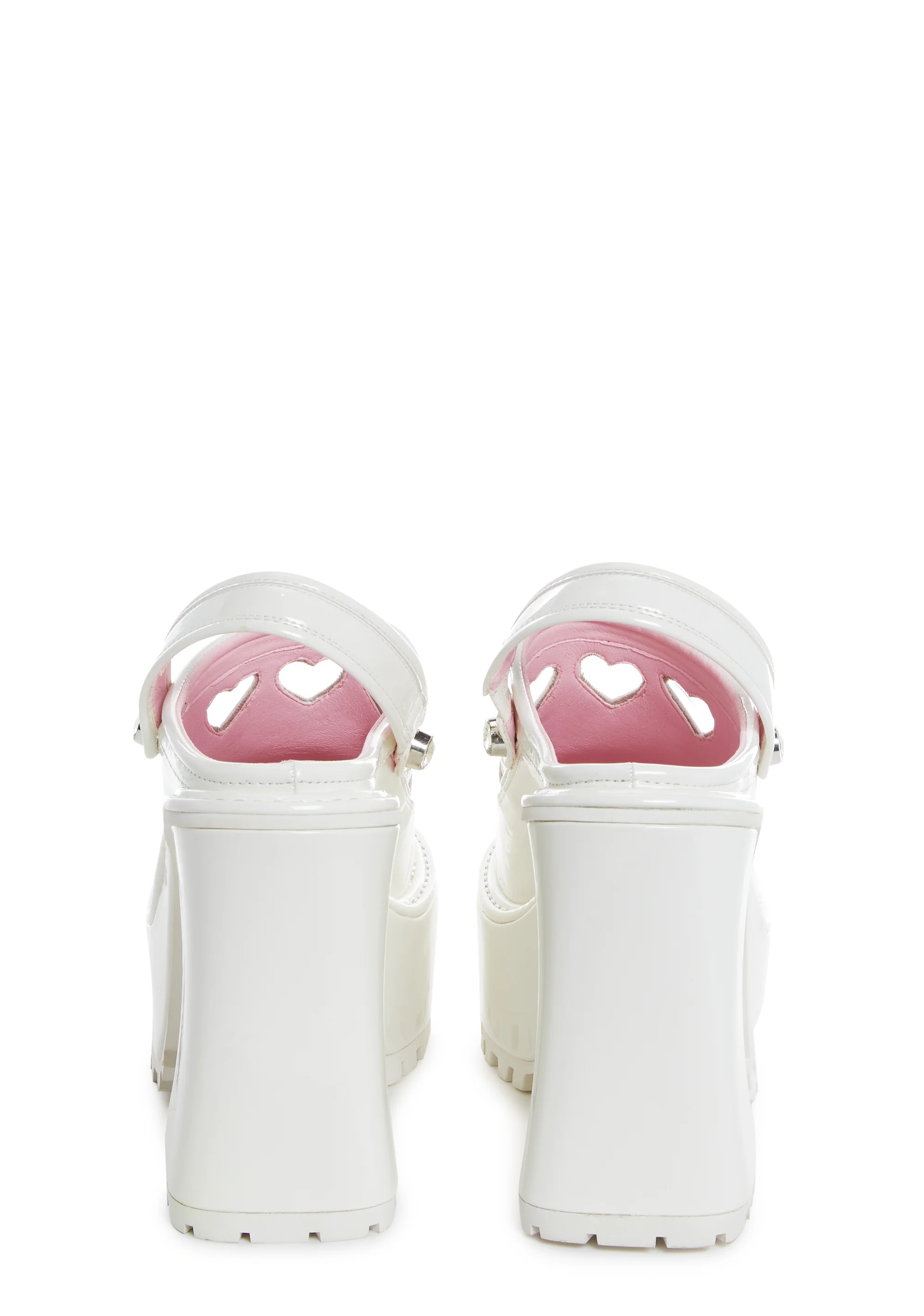 Girly Cues Platform Clogs - White - Image 4