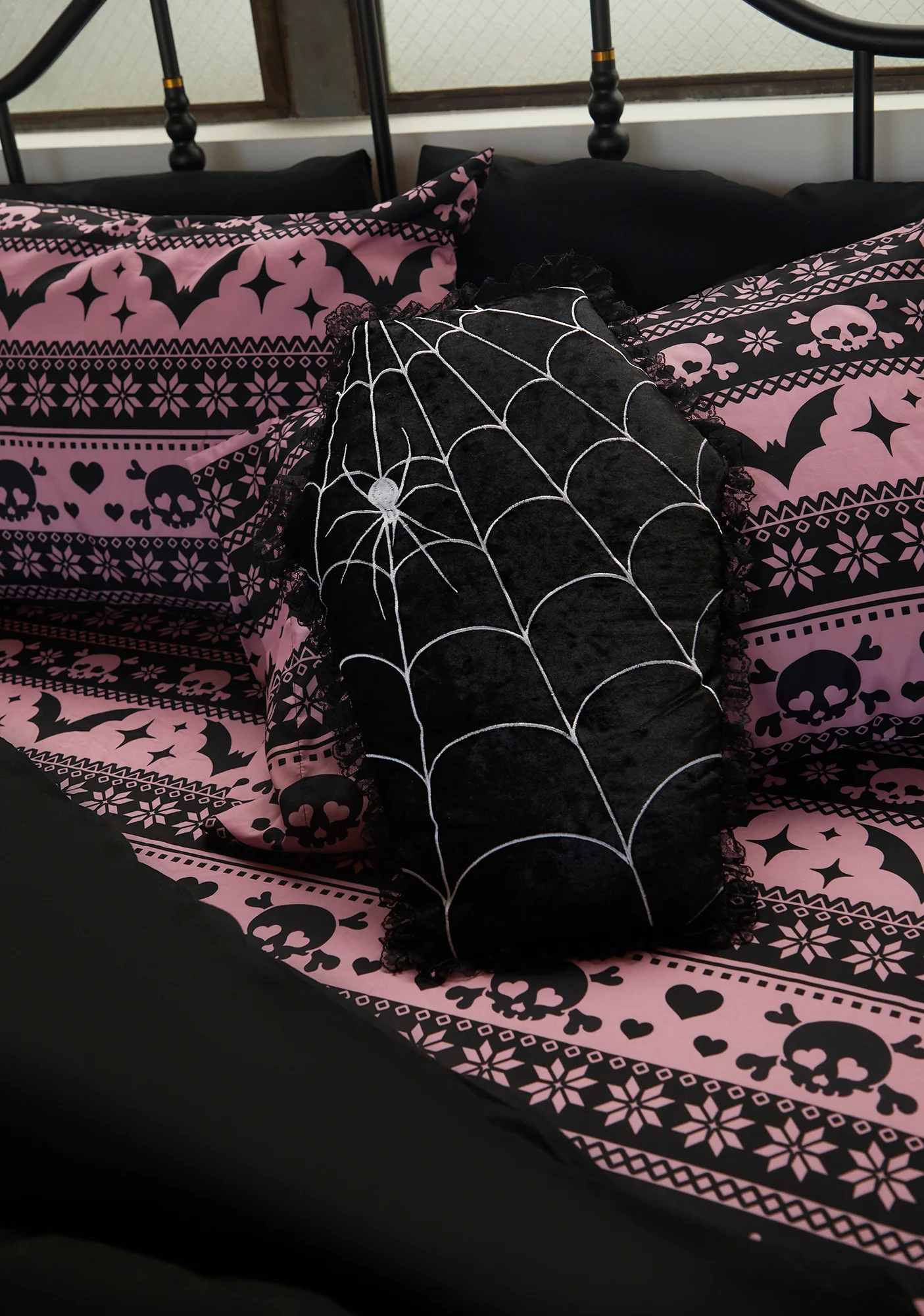 Glam To The Grave Throw Pillow - Image 2