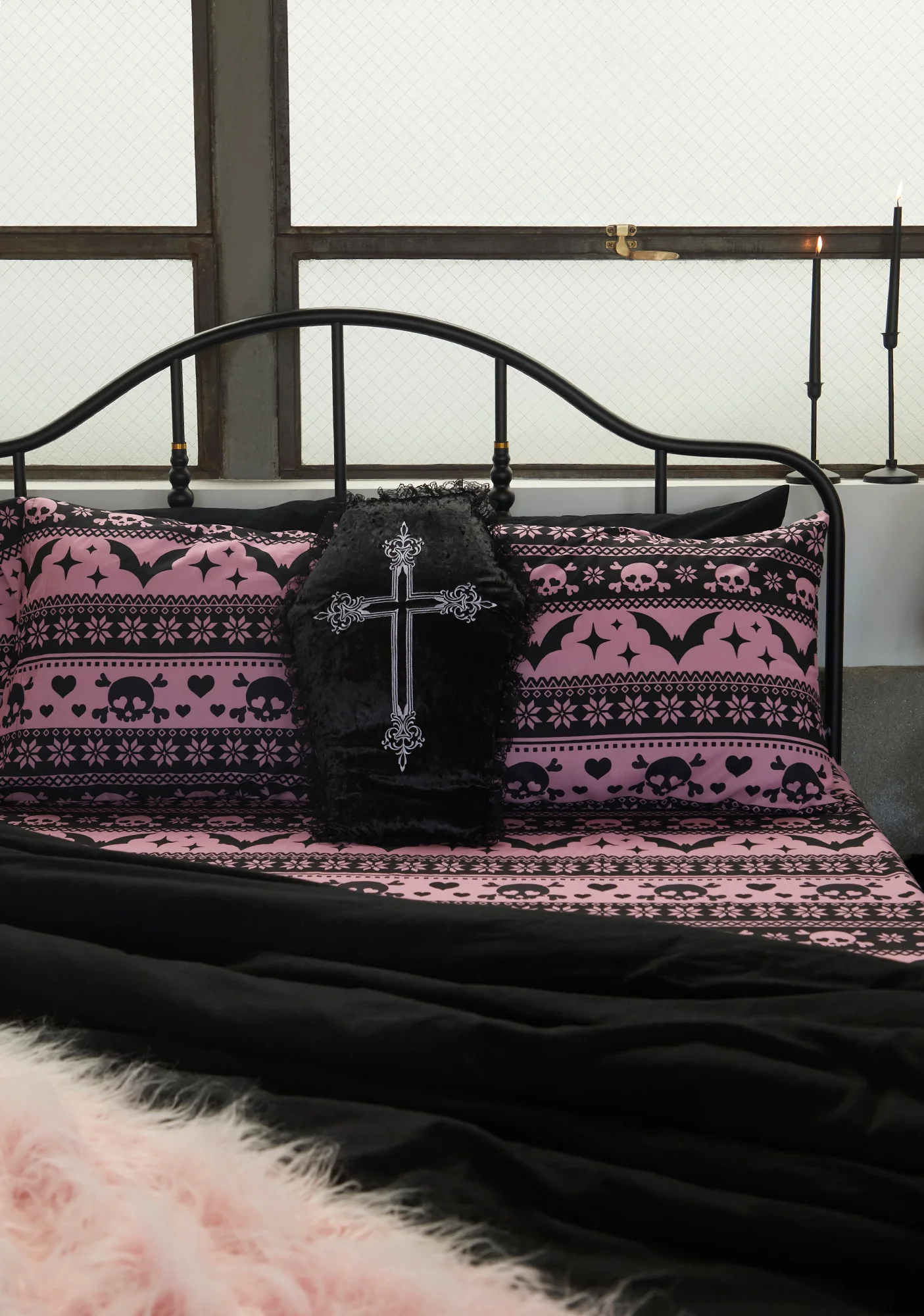 Glam To The Grave Throw Pillow - Image 3