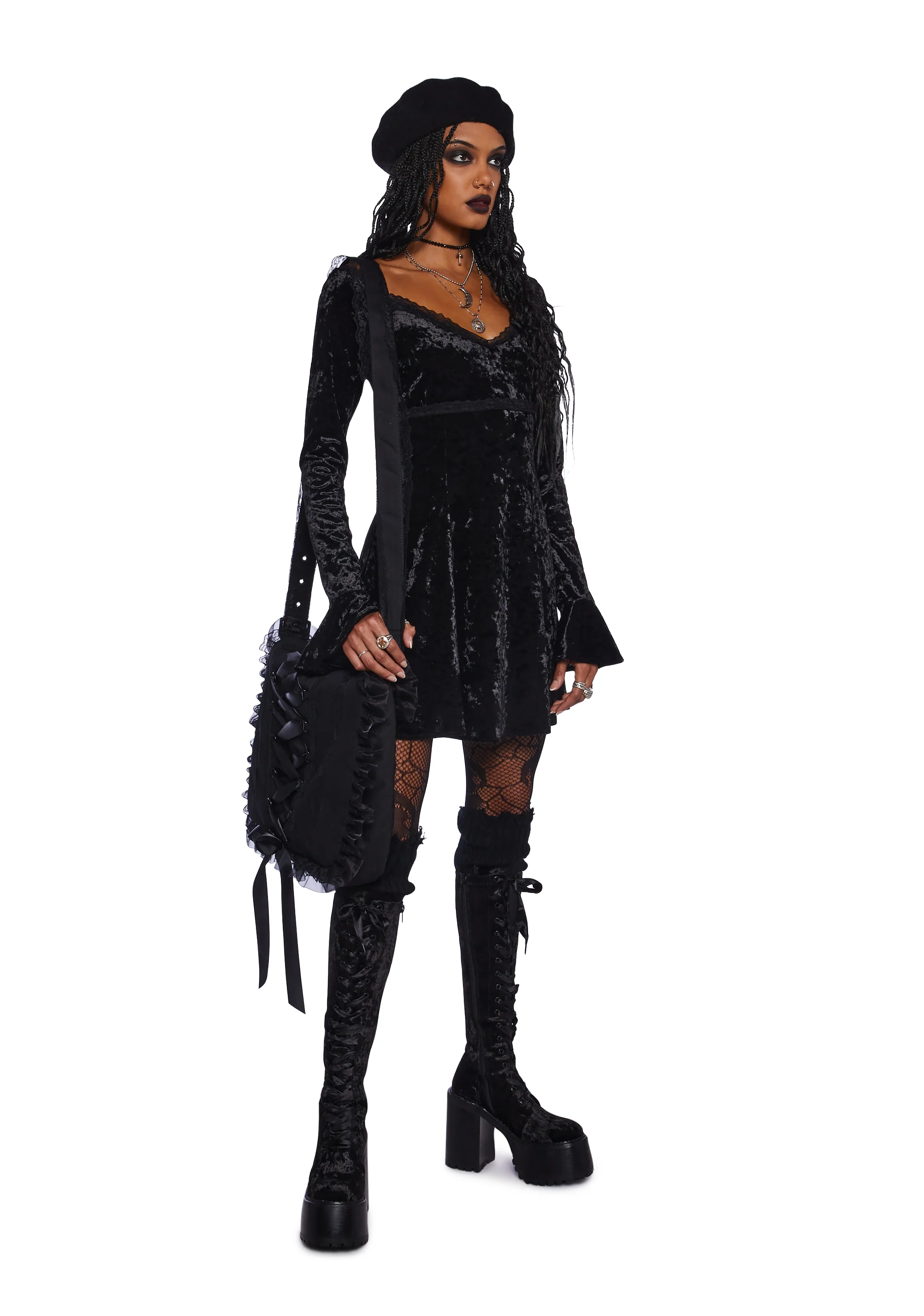 Glamour Sparks Velvet Dress - Image 2