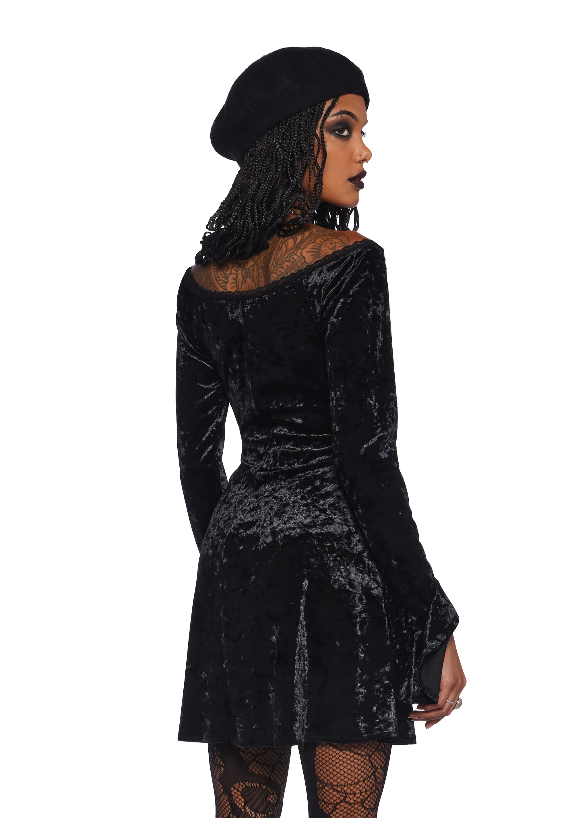 Glamour Sparks Velvet Dress - Image 4