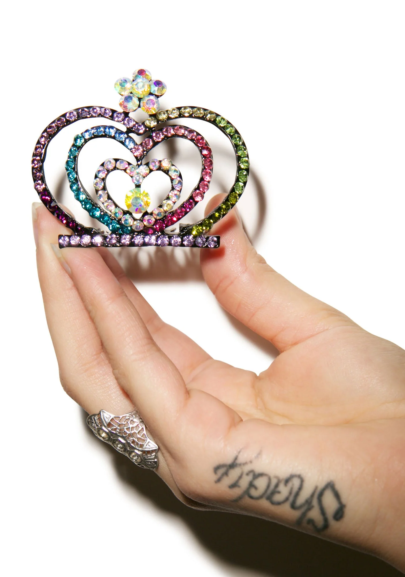 Glistining Hearts Tiara - Pink - Image 12