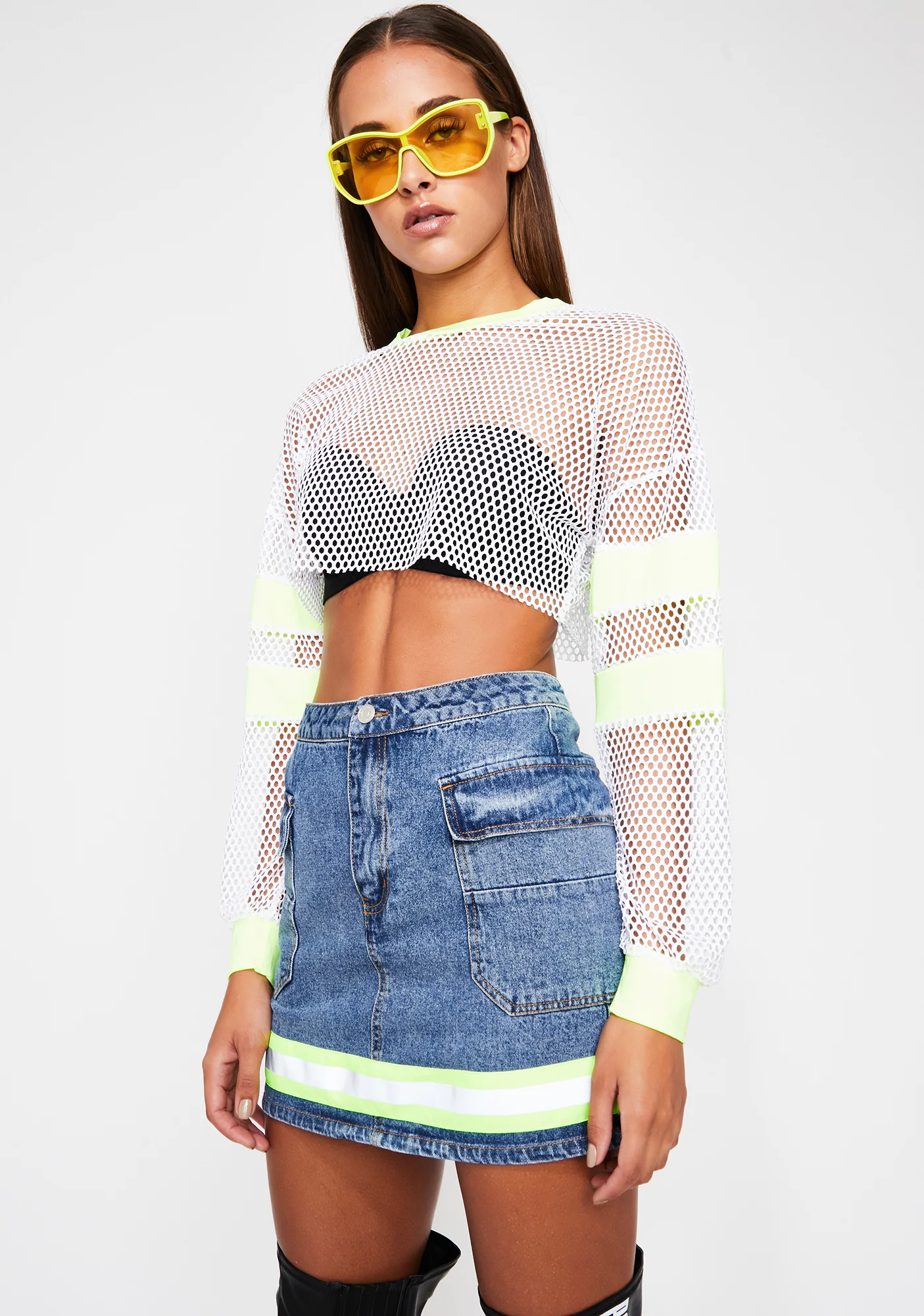 Glow Up Fishnet Top - Image 2