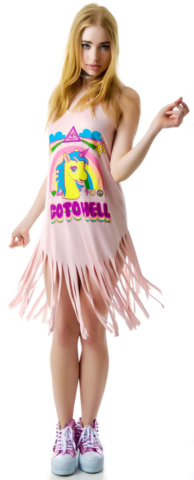 Go To Hell Fringe Dress - Image 5