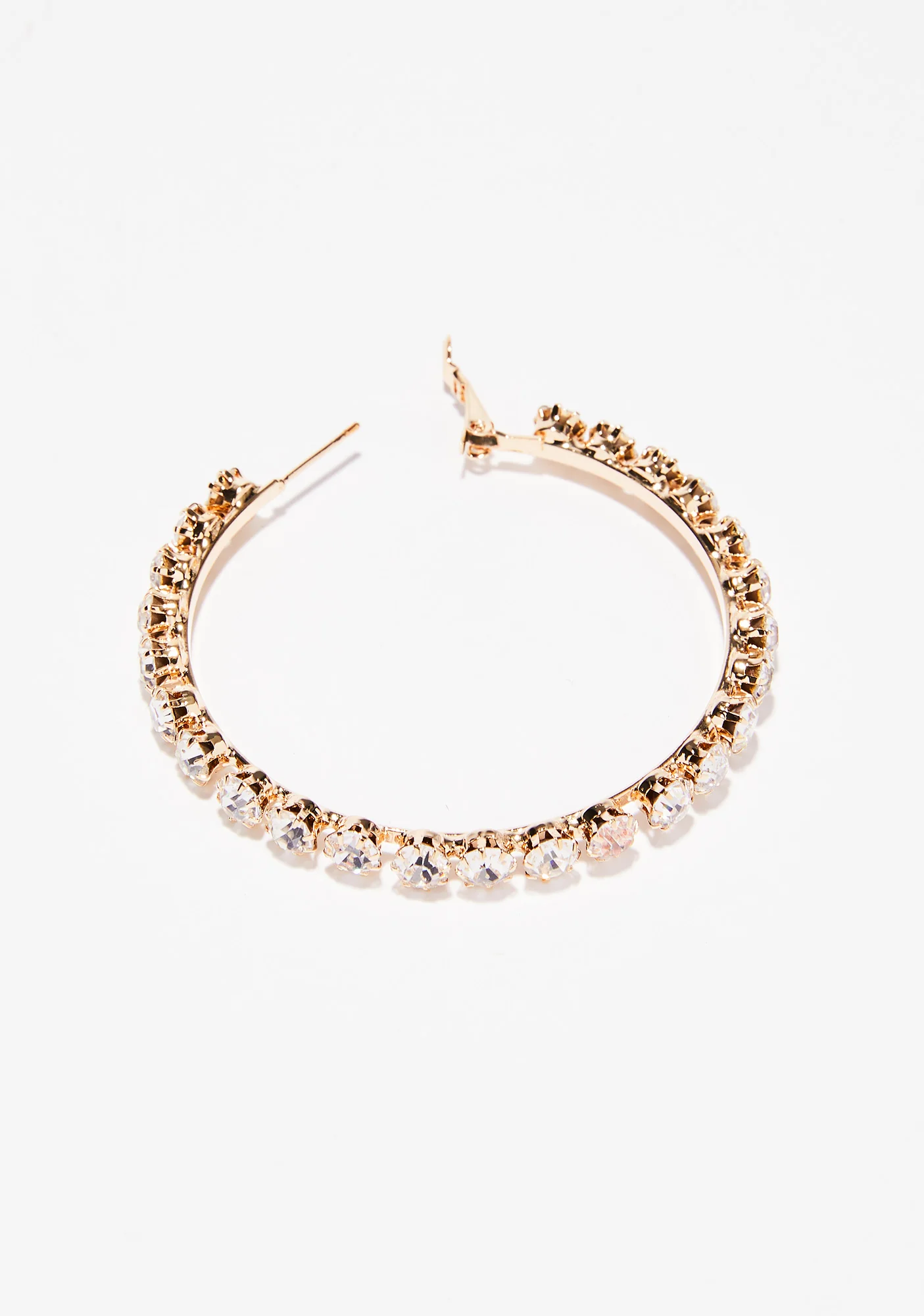Gold Go Getter Hoop Earrings - Image 3