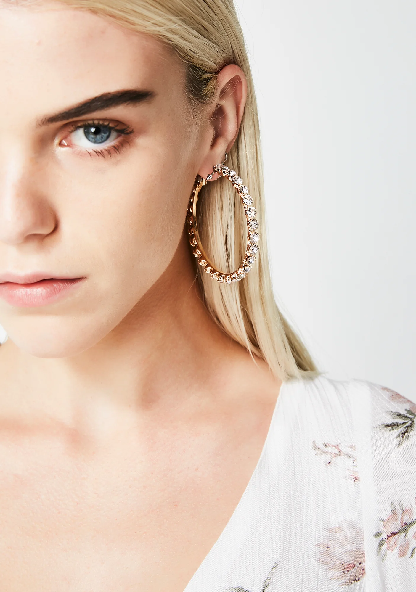 Gold Go Getter Hoop Earrings - Image 4