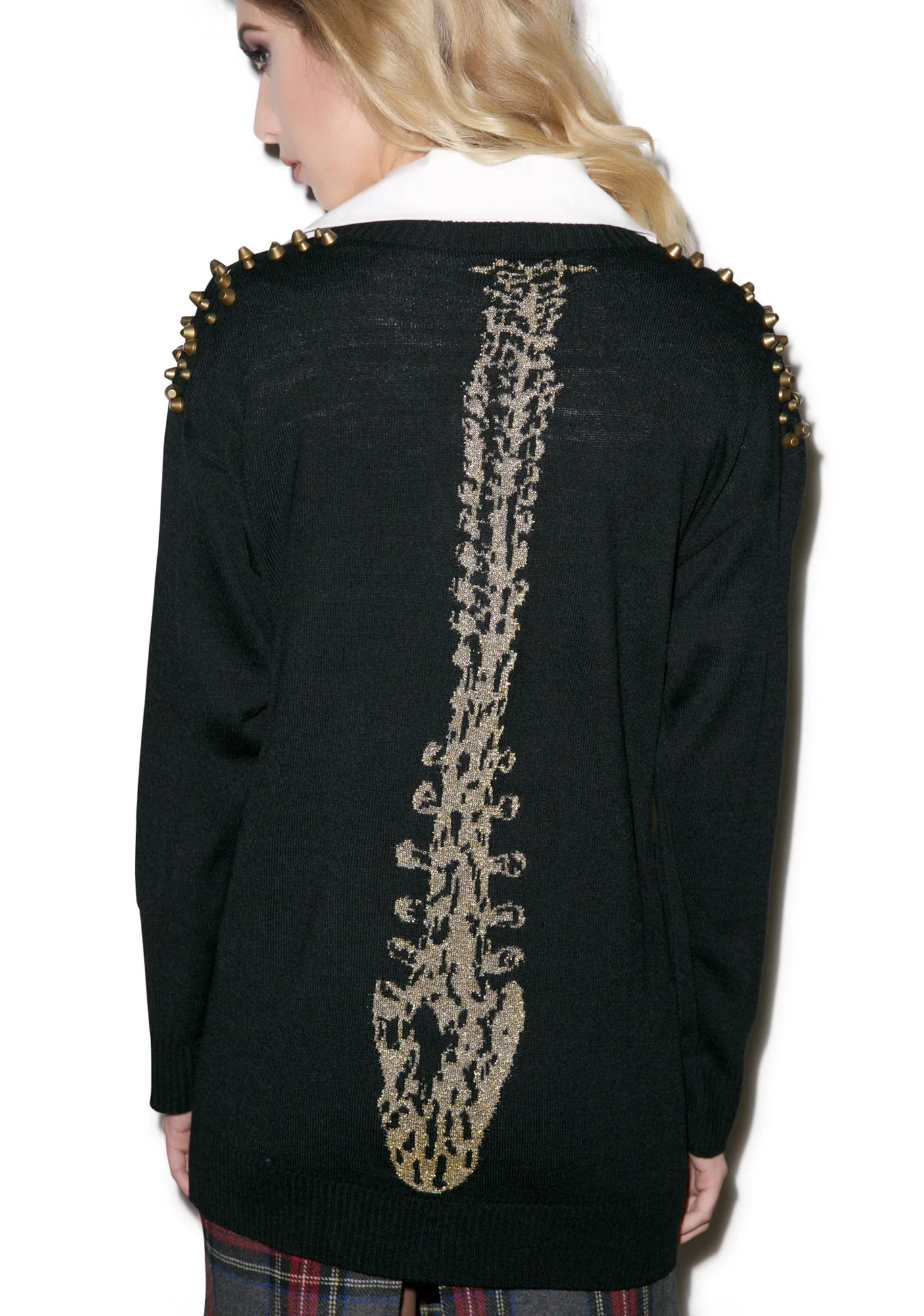Gold Spineless Cardigan - Image 5