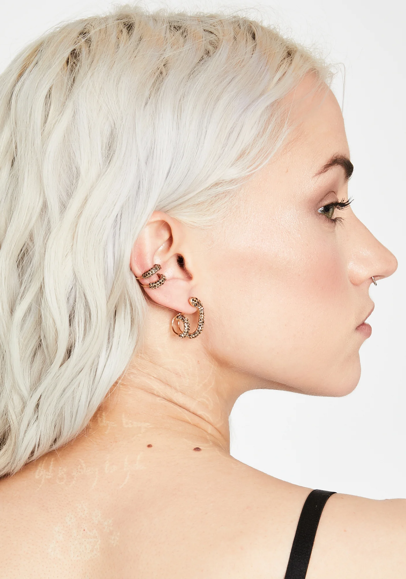 Gold Venom Snake Ear Cuff - Image 2