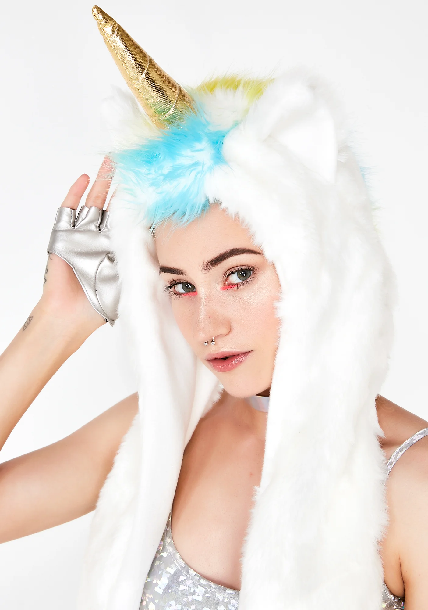 Golden Unicorn Light Up Hood - Image 3