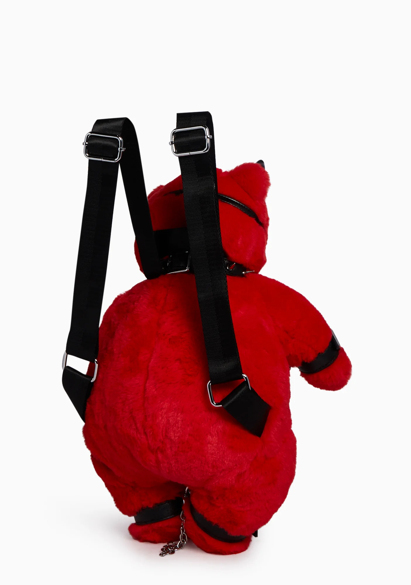 Good To Be Bad Teddy Backpack - Red - Image 4