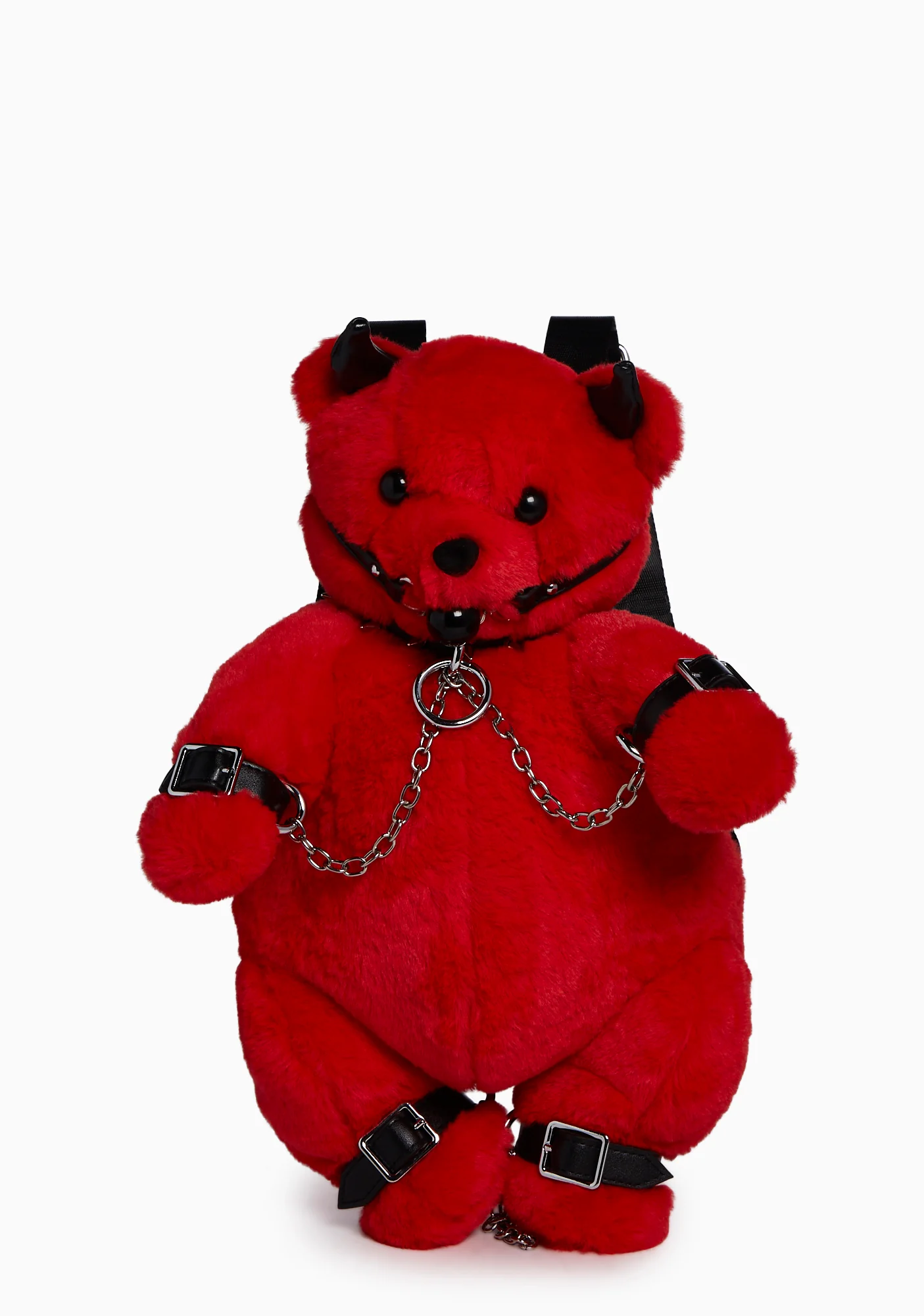 Good To Be Bad Teddy Backpack - Red - Image 5