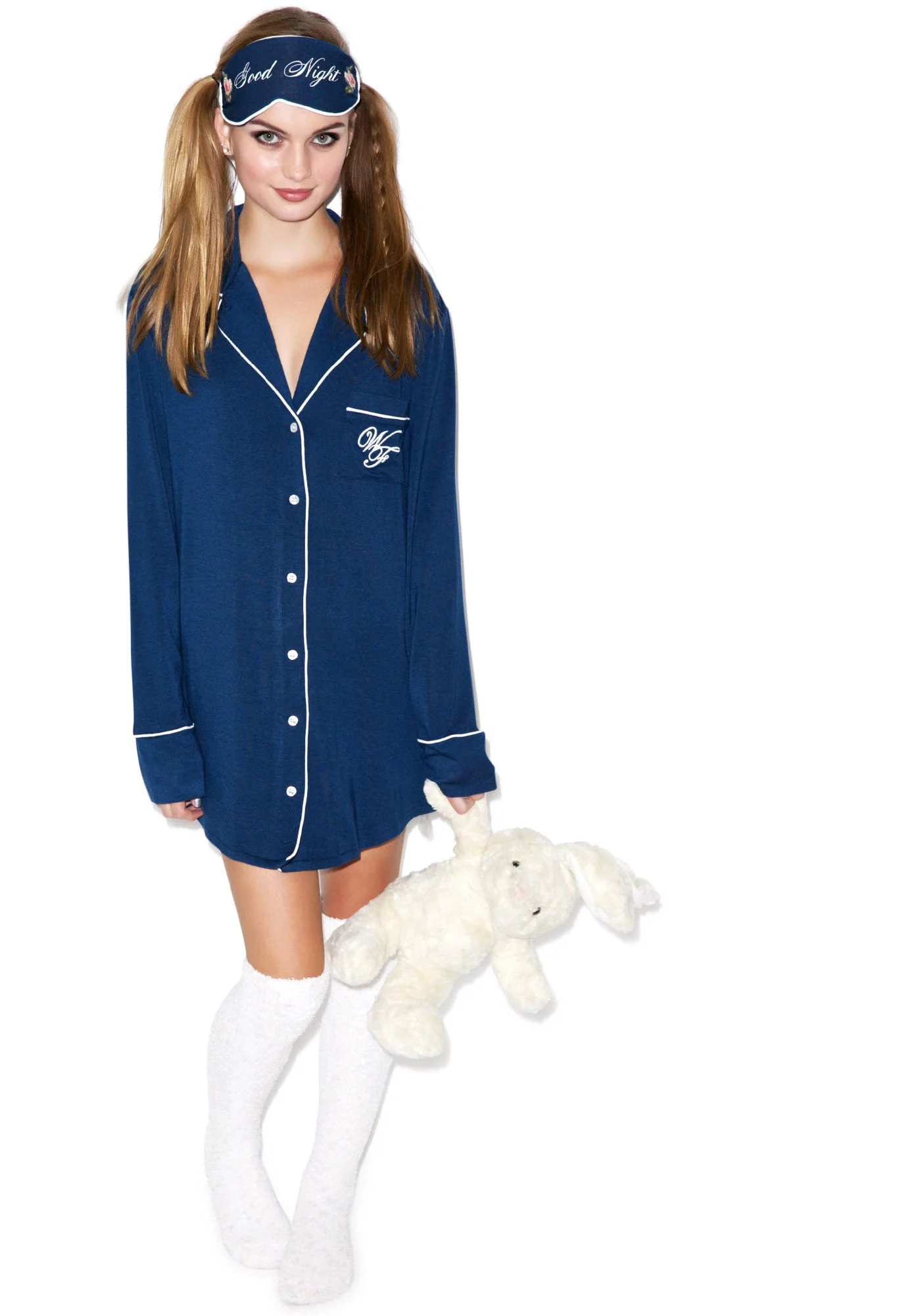 Goodnight Sleep Shirt - Dark Blue - Image 7