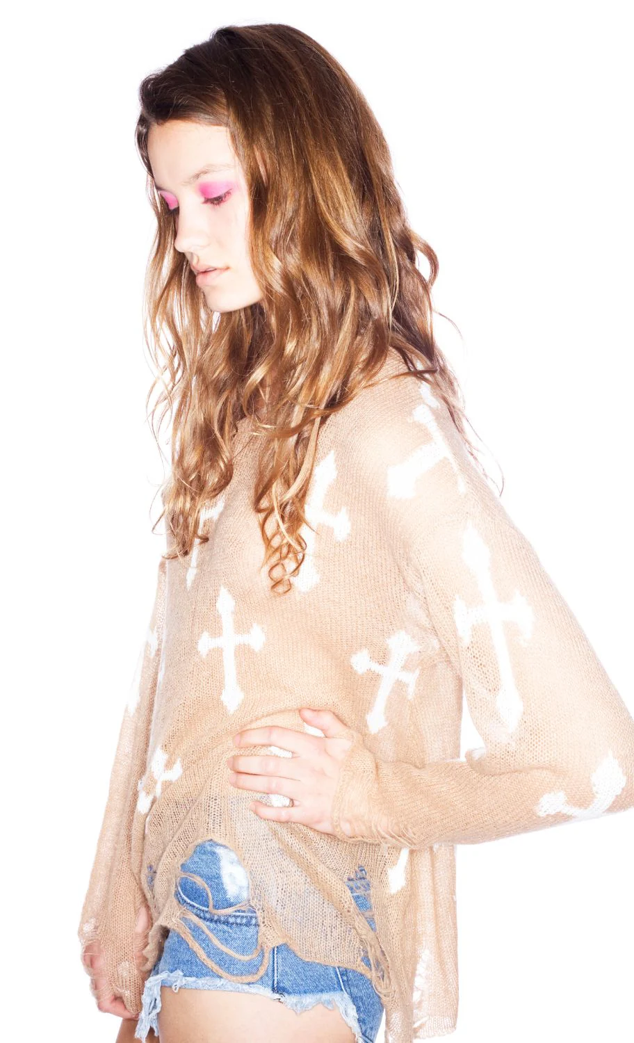 Gothic Cowgirl Lennon Sweater - Light Blue - Image 7