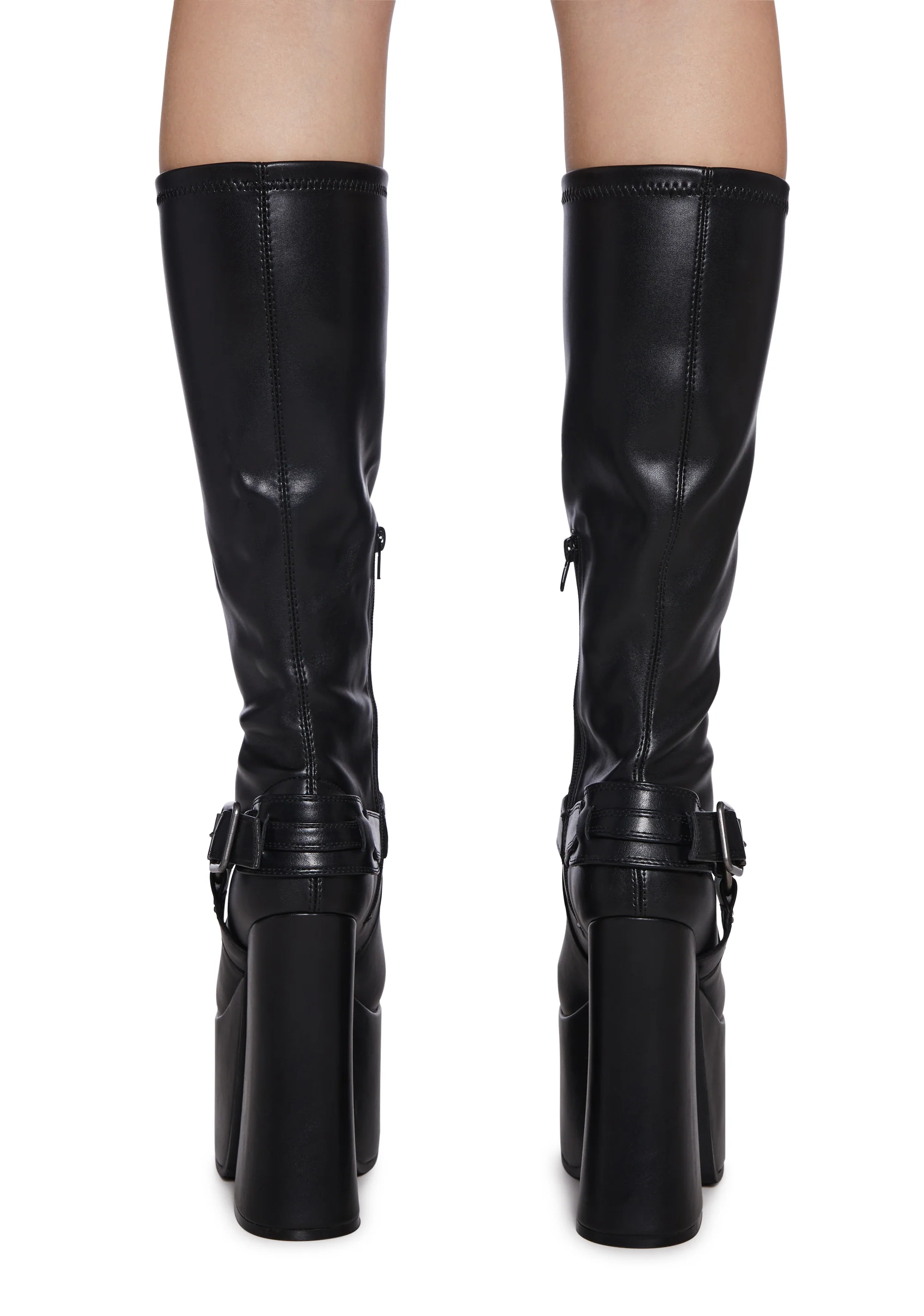 Gothic Echoes Stretch Platform Boots - Image 4