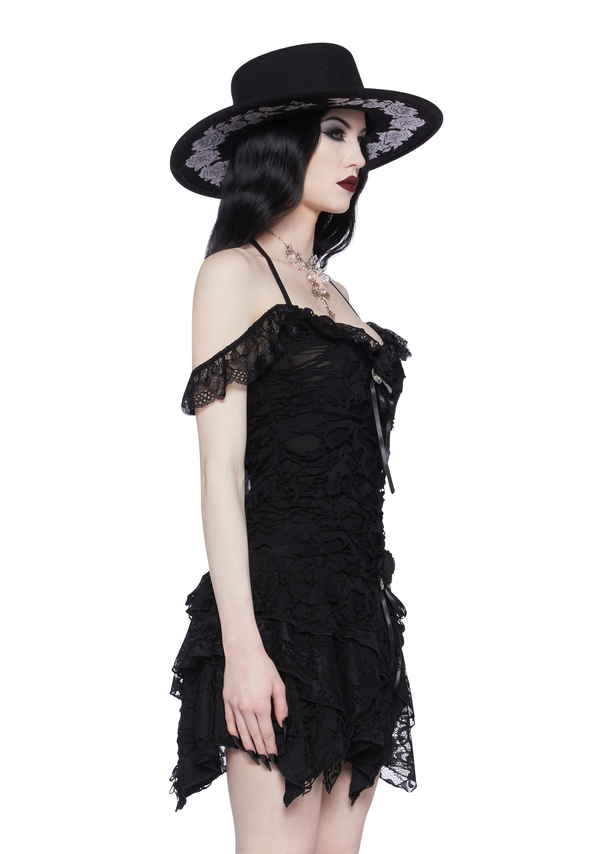 Gothic Gardens Mini Dress - Image 3