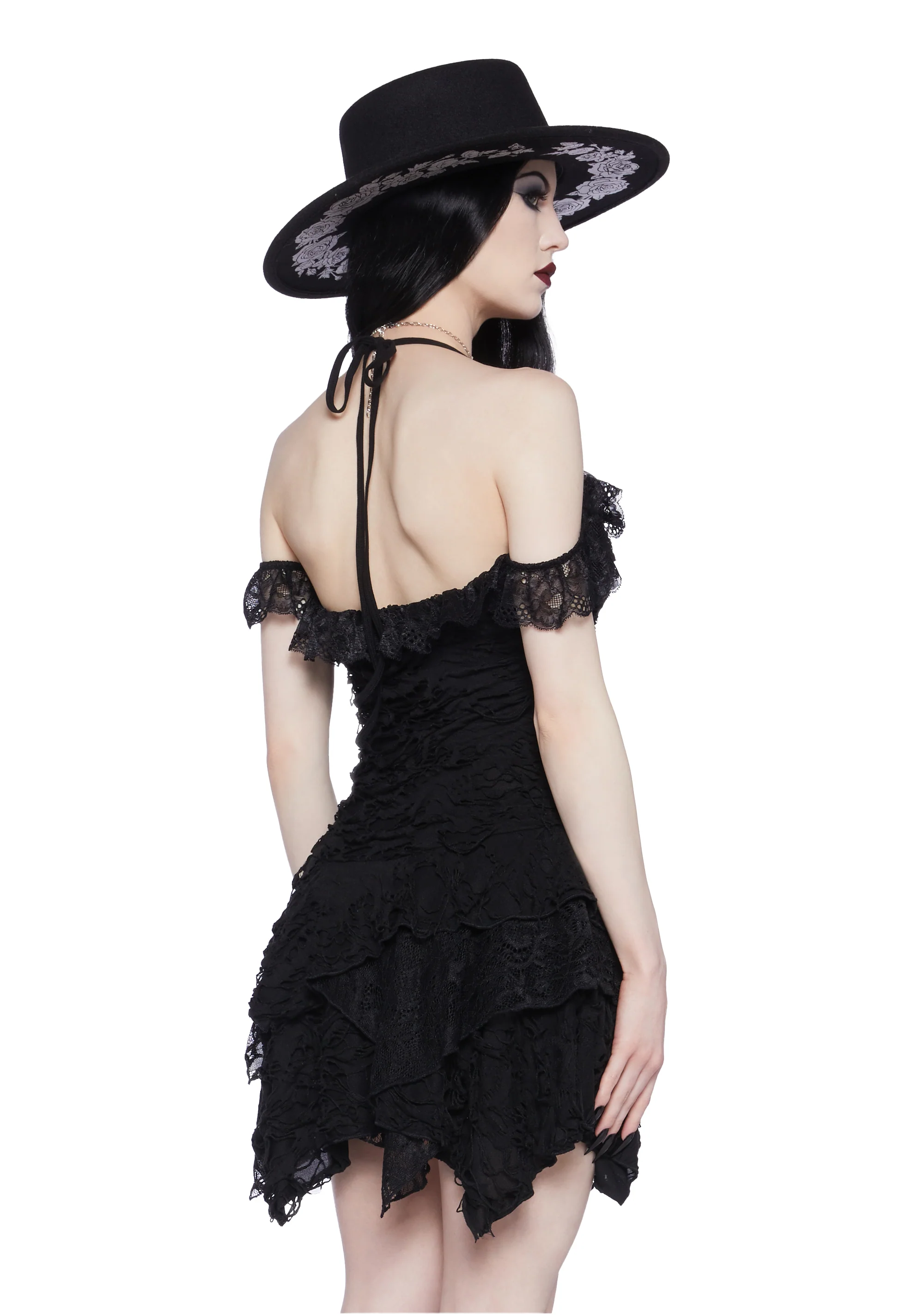 Gothic Gardens Mini Dress - Image 4