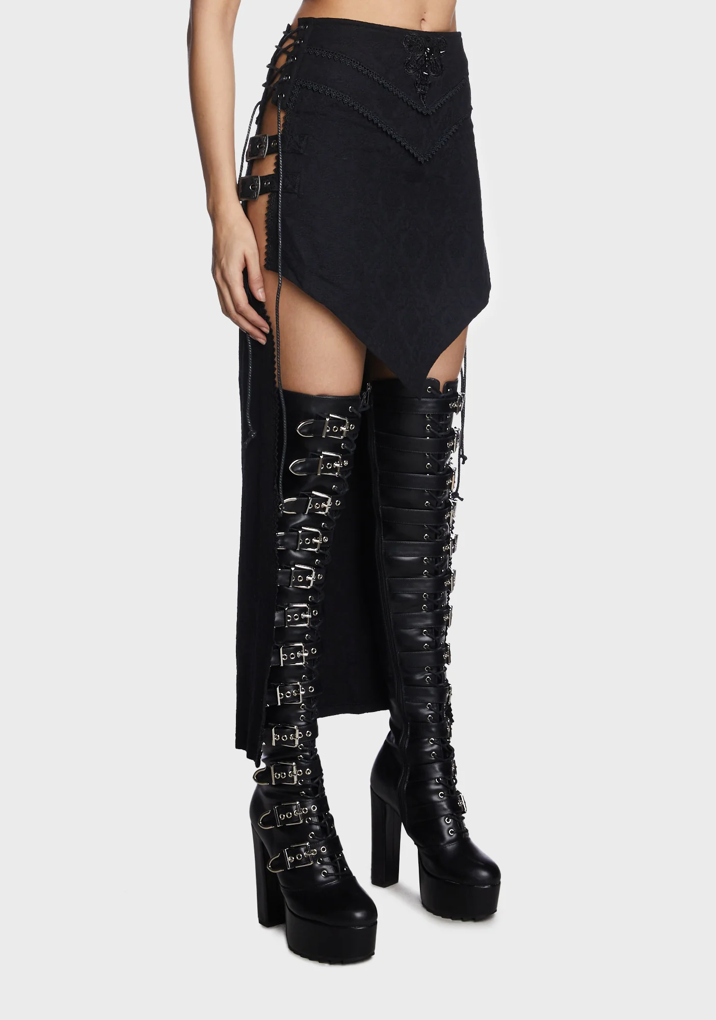 Gothic Jacquard Skirt - Image 4