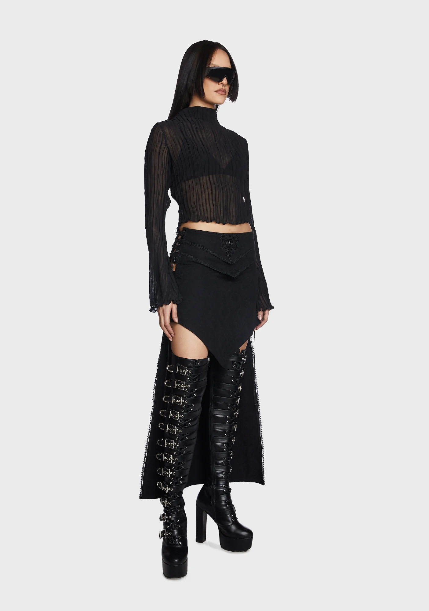 Gothic Jacquard Skirt - Image 5