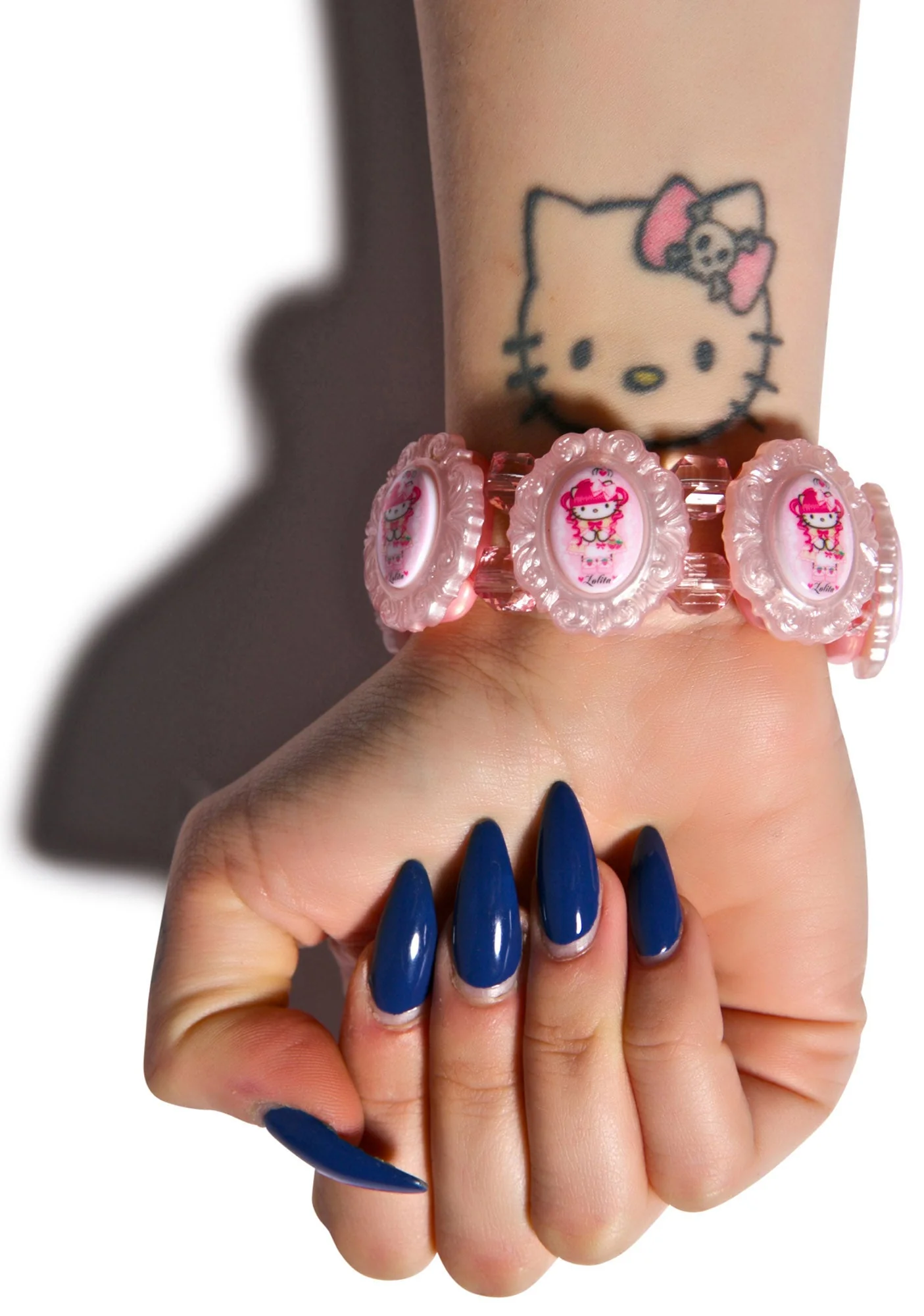 Gothic Lolita Cuff Bracelet - Pink - Image 9