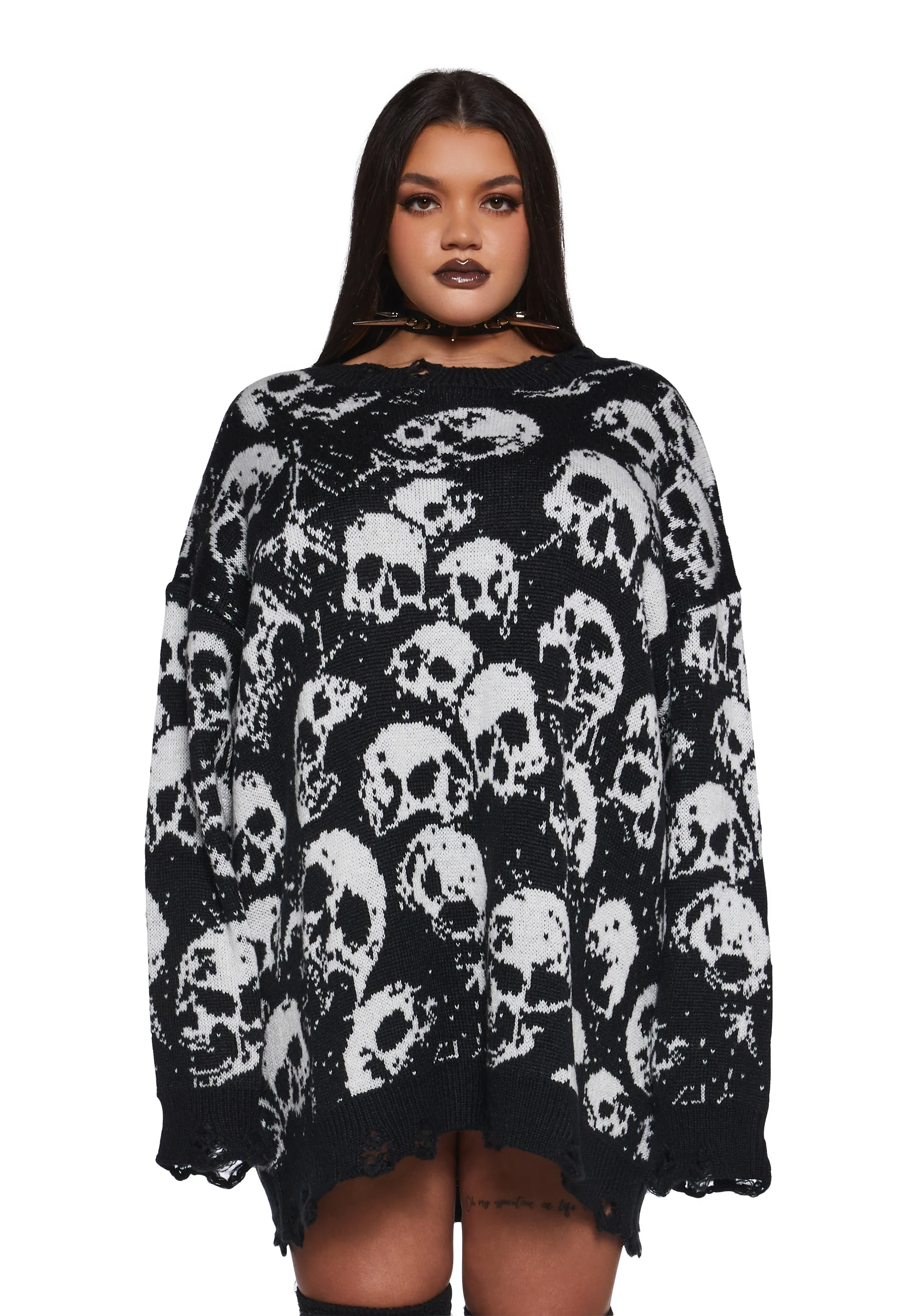 Graveyard Dreams Knit Sweater - Image 2