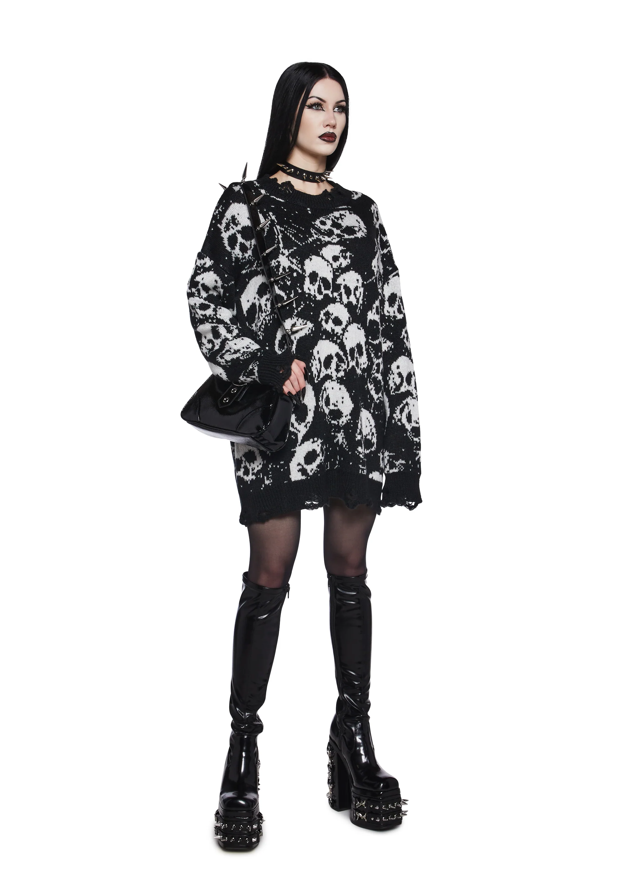 Graveyard Dreams Knit Sweater - Image 3