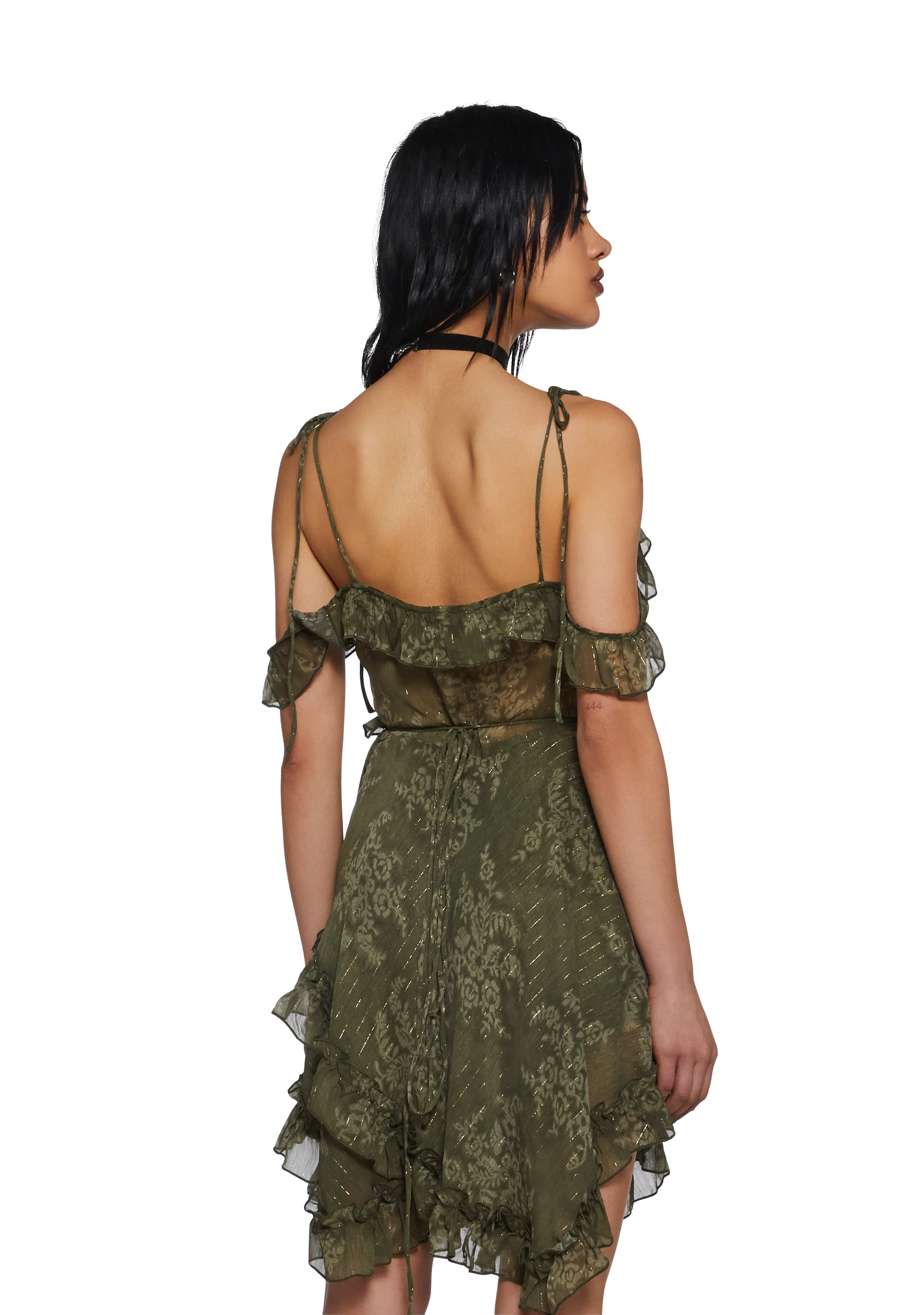 Wildflower Dreams Wrap Dress - Green - Image 4