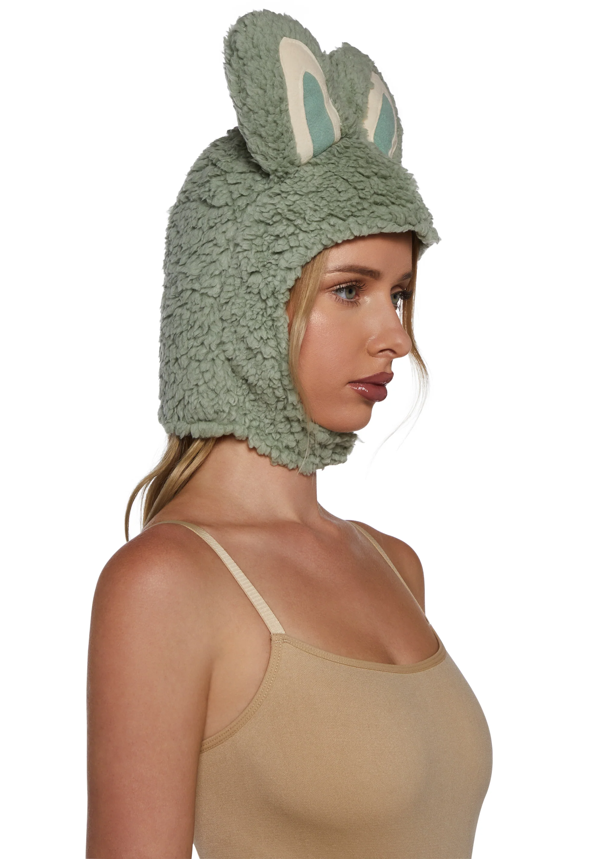 Little Monster Costume Hood - Green - Image 2