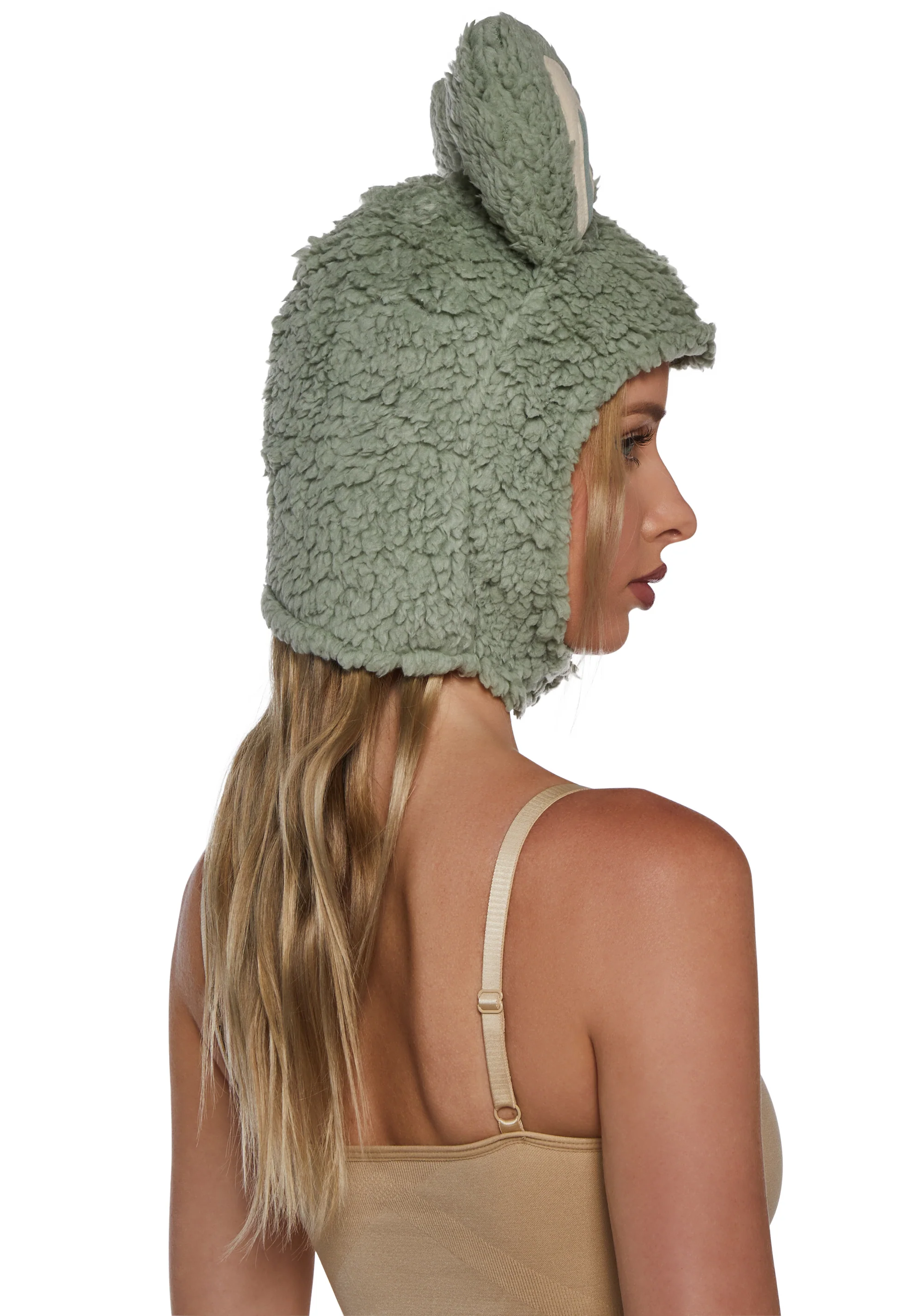 Little Monster Costume Hood - Green - Image 3