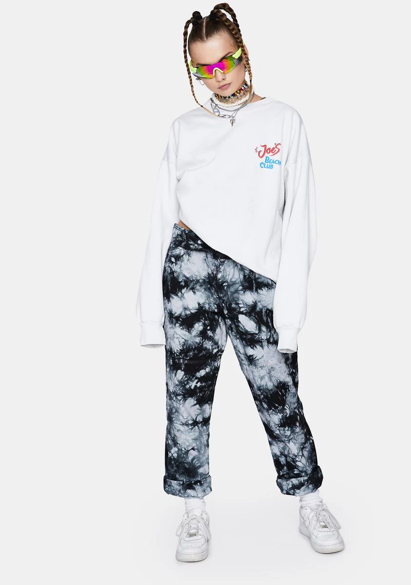 Grey Acid Wash Combat Pants - Image 3