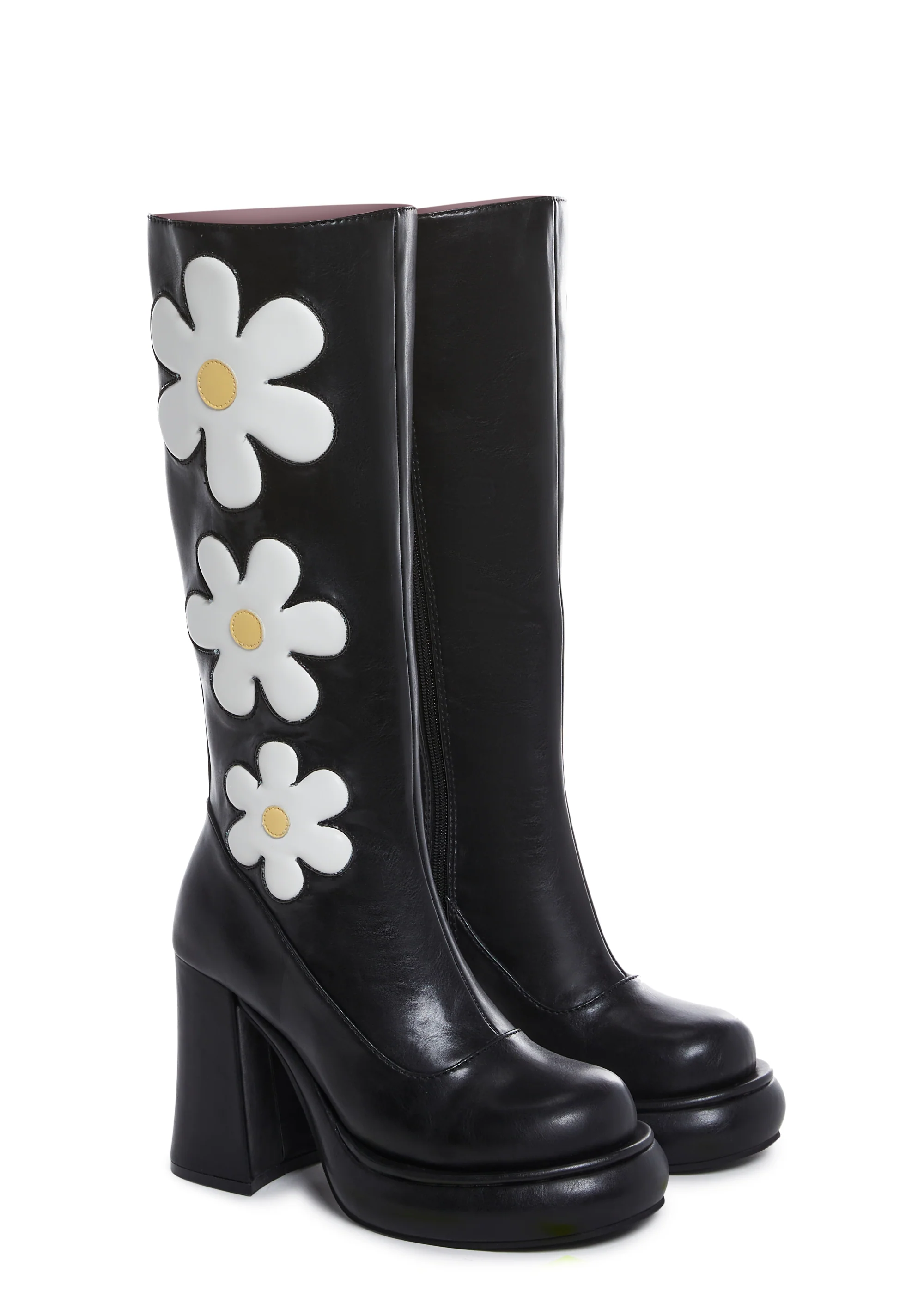 Groovy Shindig Platform Boots - Black - Image 3