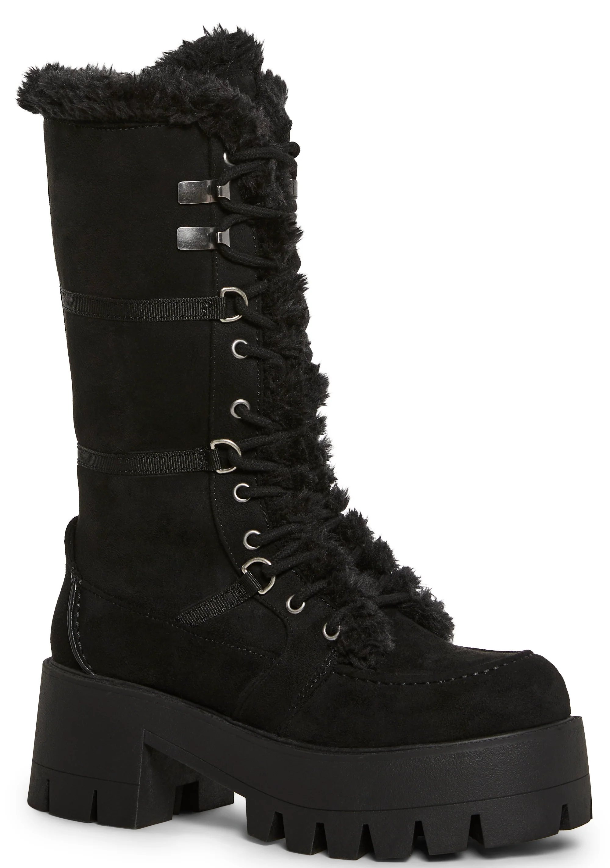 Grunge Trek Hiking Boots - Black - Image 2
